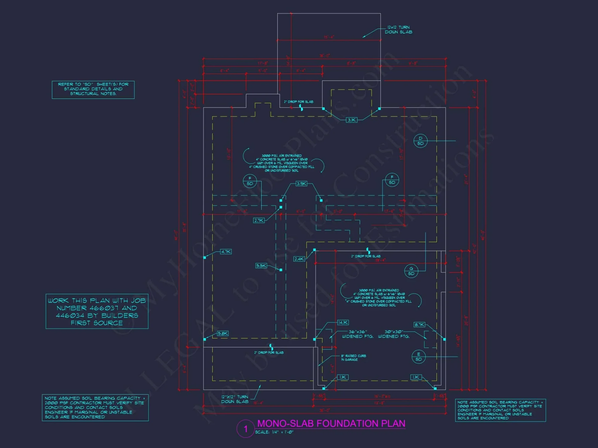 Modern Colonial Floor Plan With 4 Bedrooms & CAD Designs