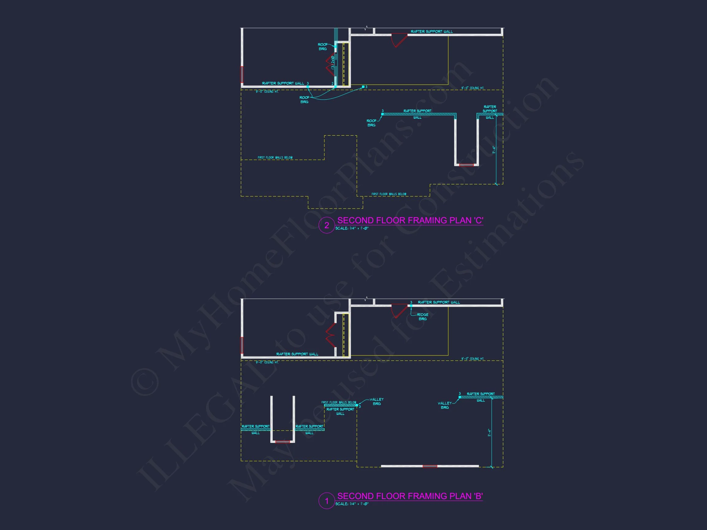 Beautiful house Plan with Architectural Design Blueprints