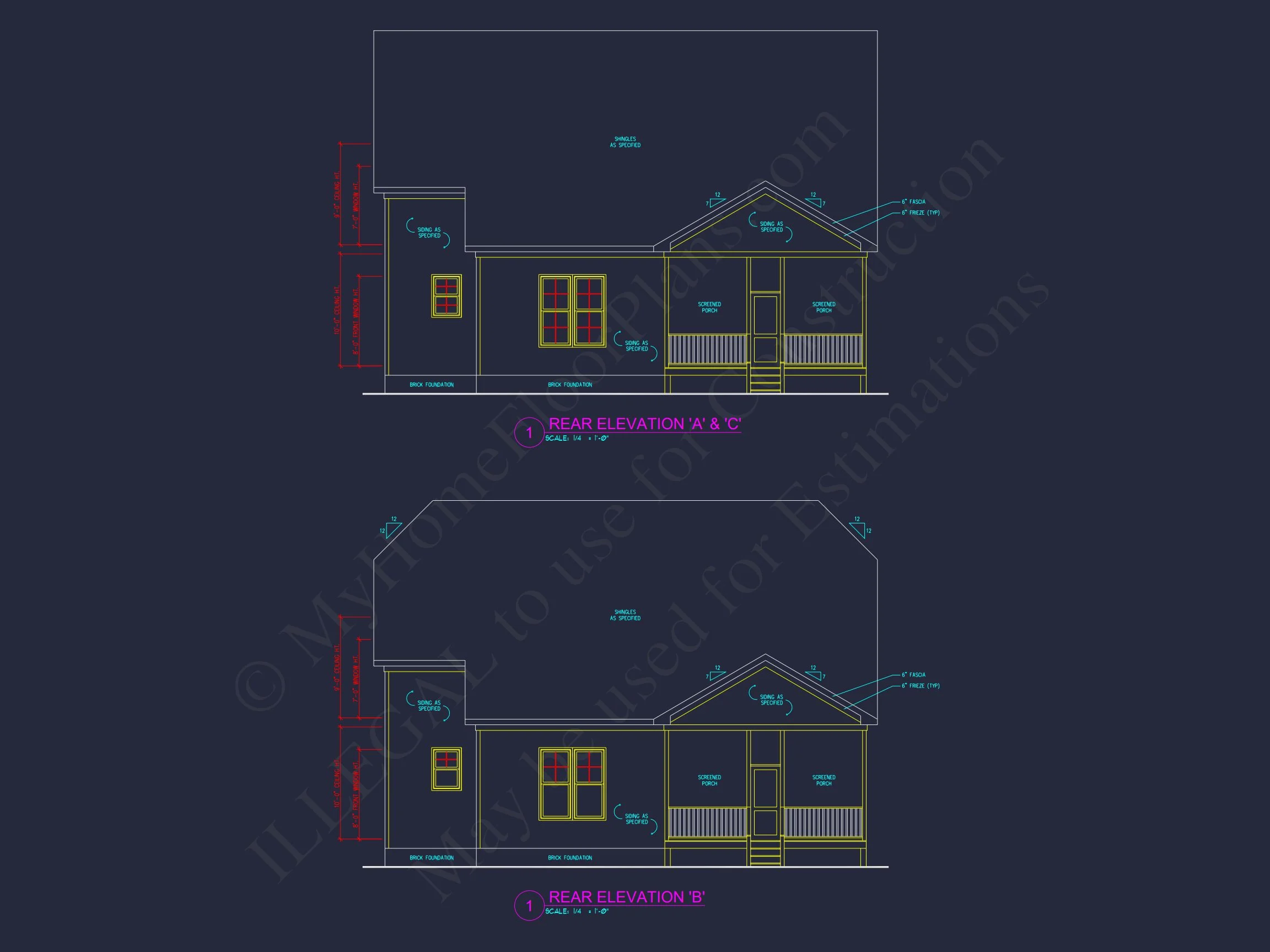 Beautiful house Plan with Architectural Design Blueprints