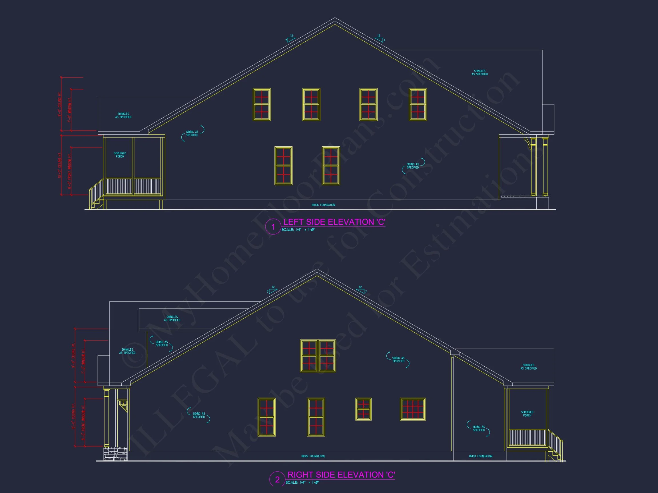 Beautiful house Plan with Architectural Design Blueprints