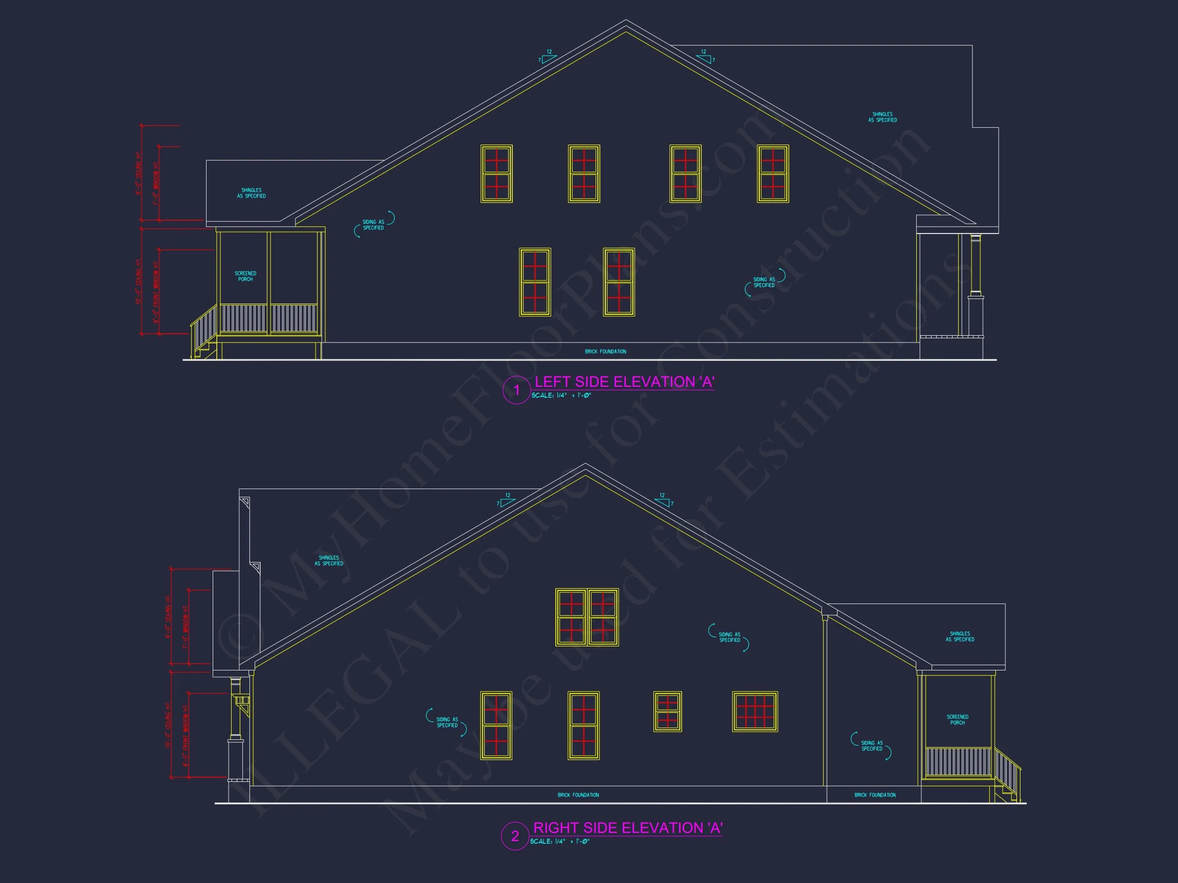 Beautiful house Plan with Architectural Design Blueprints