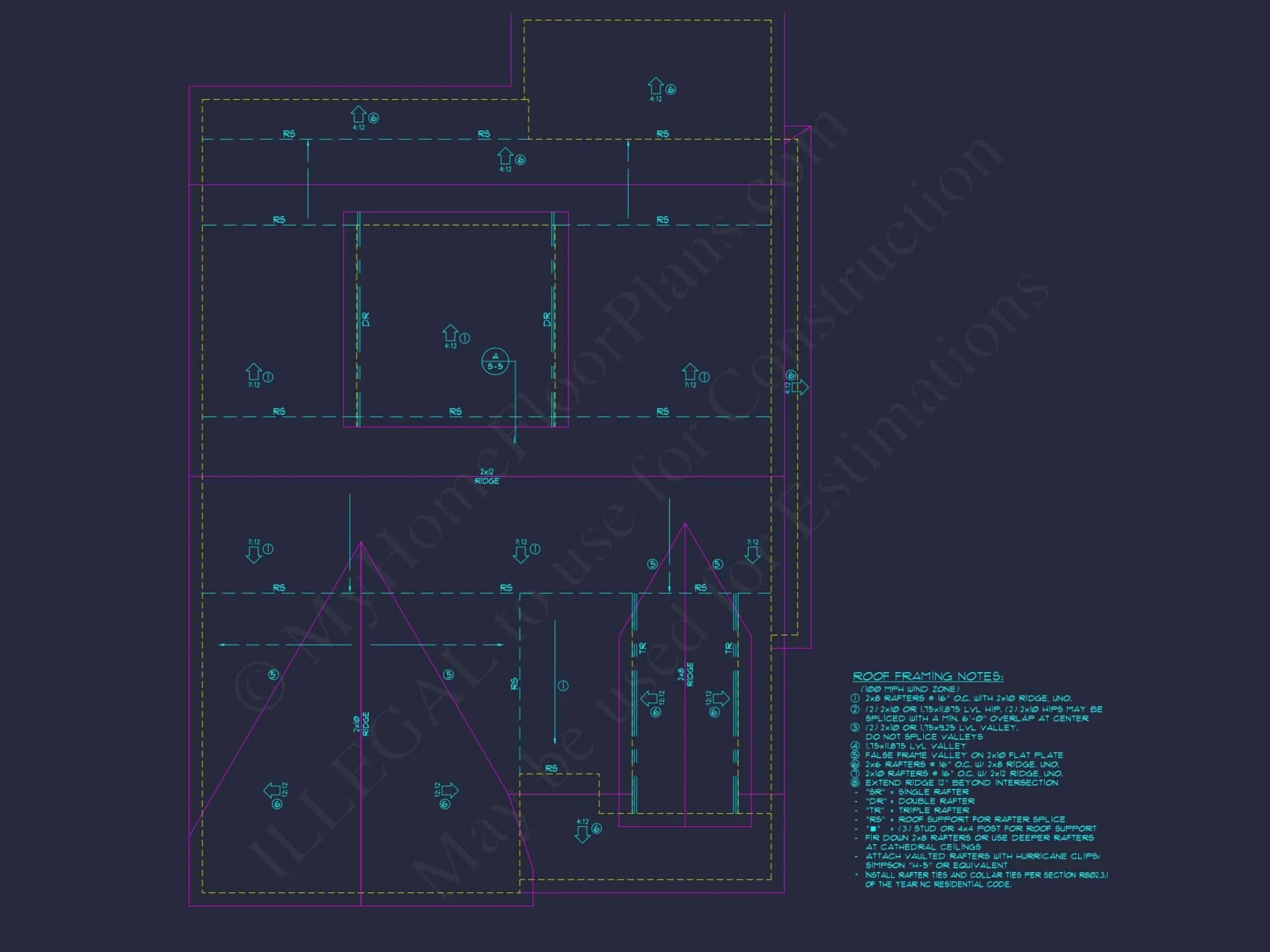 Elegant house Plan with Craftsman Features and Detailed Blueprint