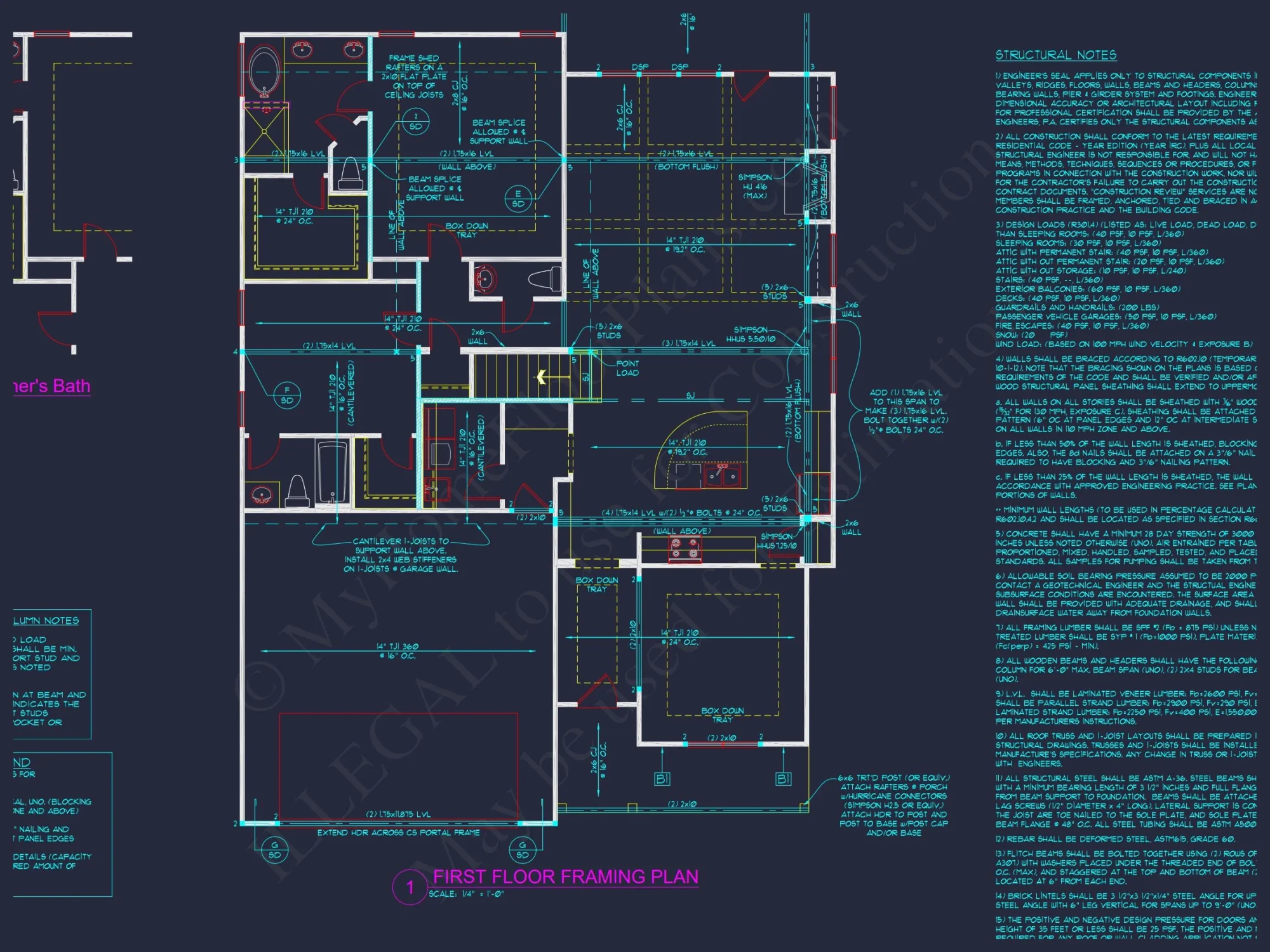 Elegant house Plan with Craftsman Features and Detailed Blueprint