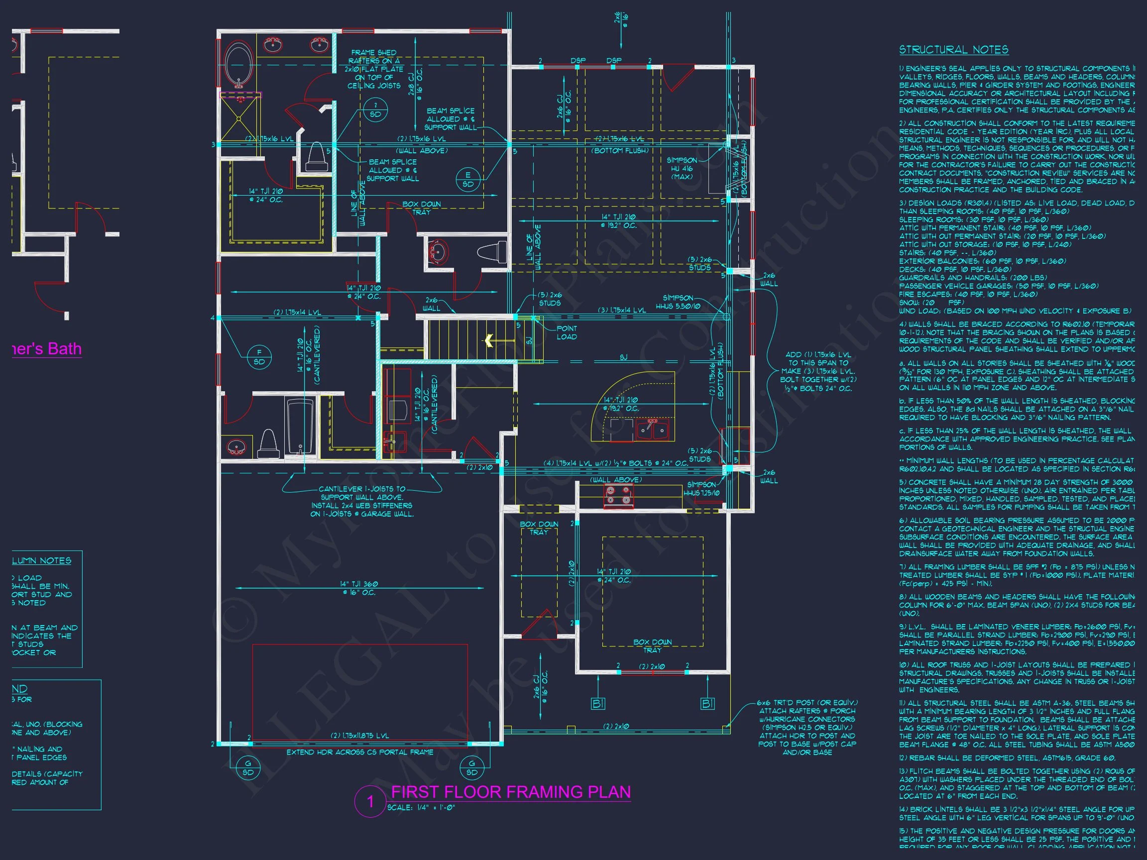 Elegant house Plan with Craftsman Features and Detailed Blueprint