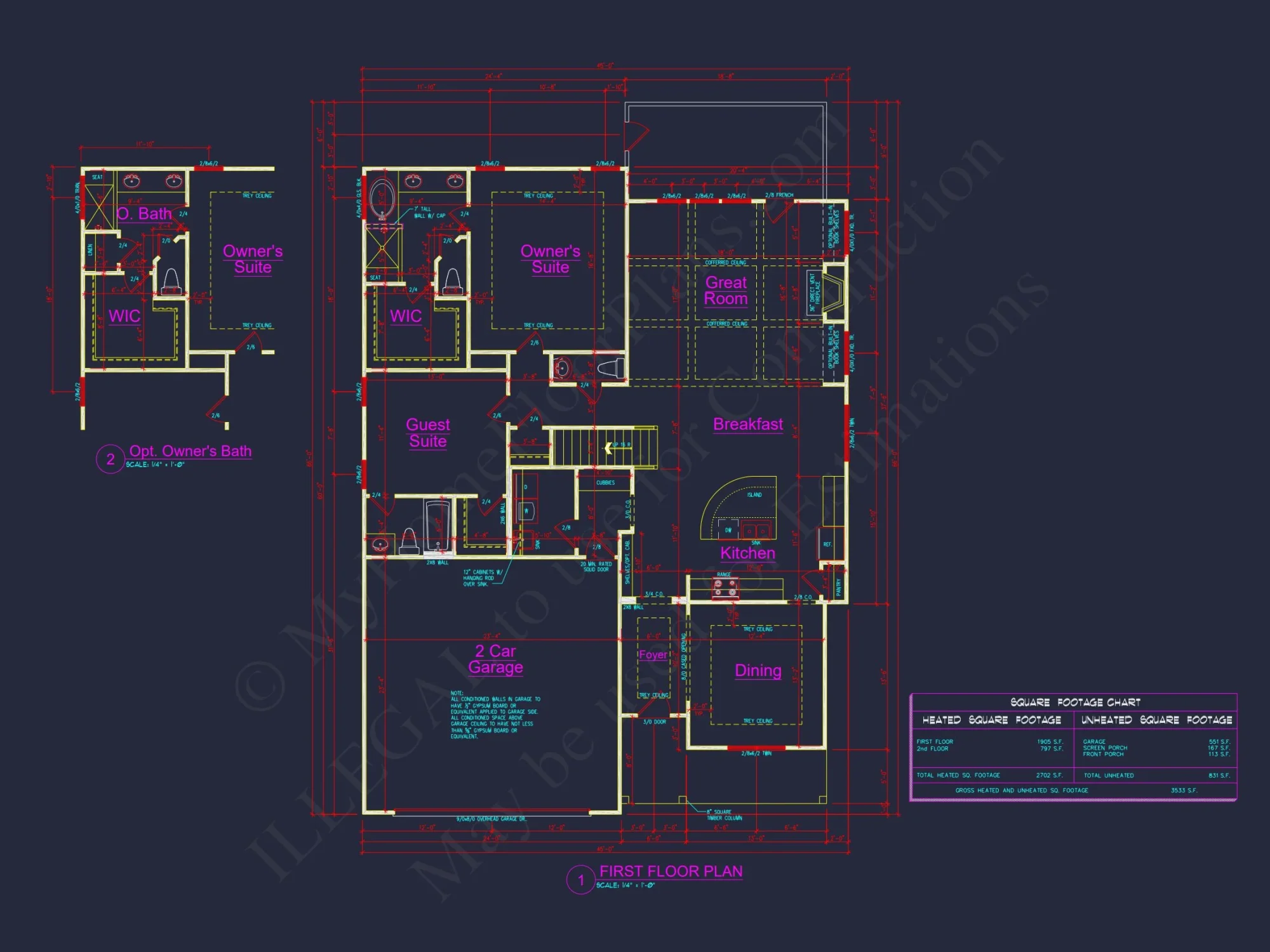 Elegant house Plan with Craftsman Features and Detailed Blueprint