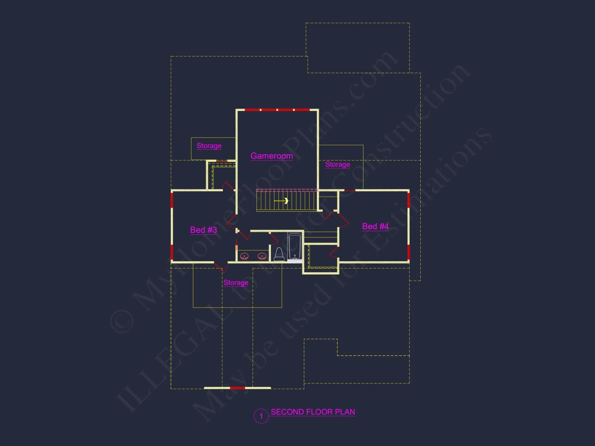 Elegant house Plan with Craftsman Features and Detailed Blueprint