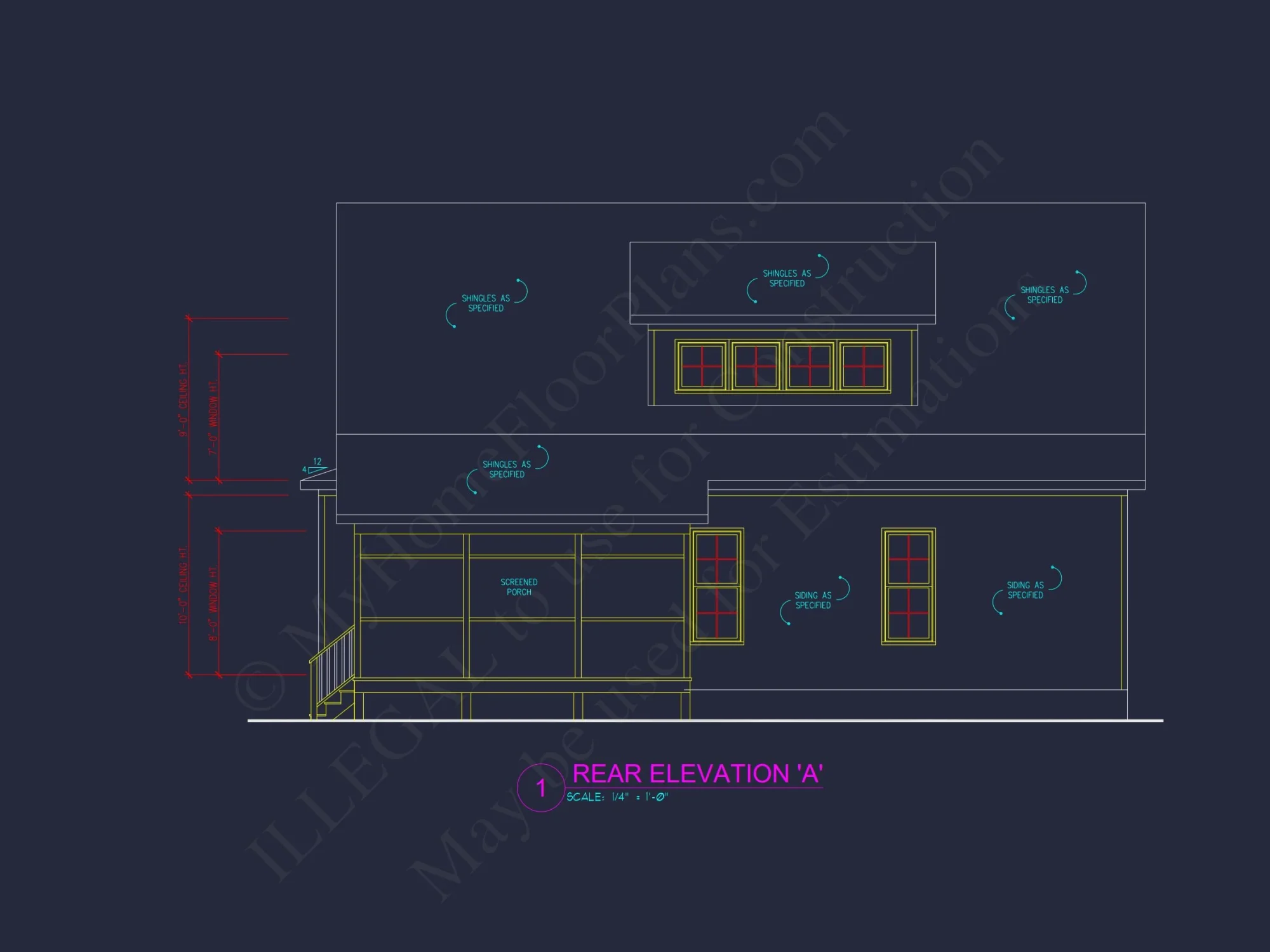 Elegant house Plan with Craftsman Features and Detailed Blueprint
