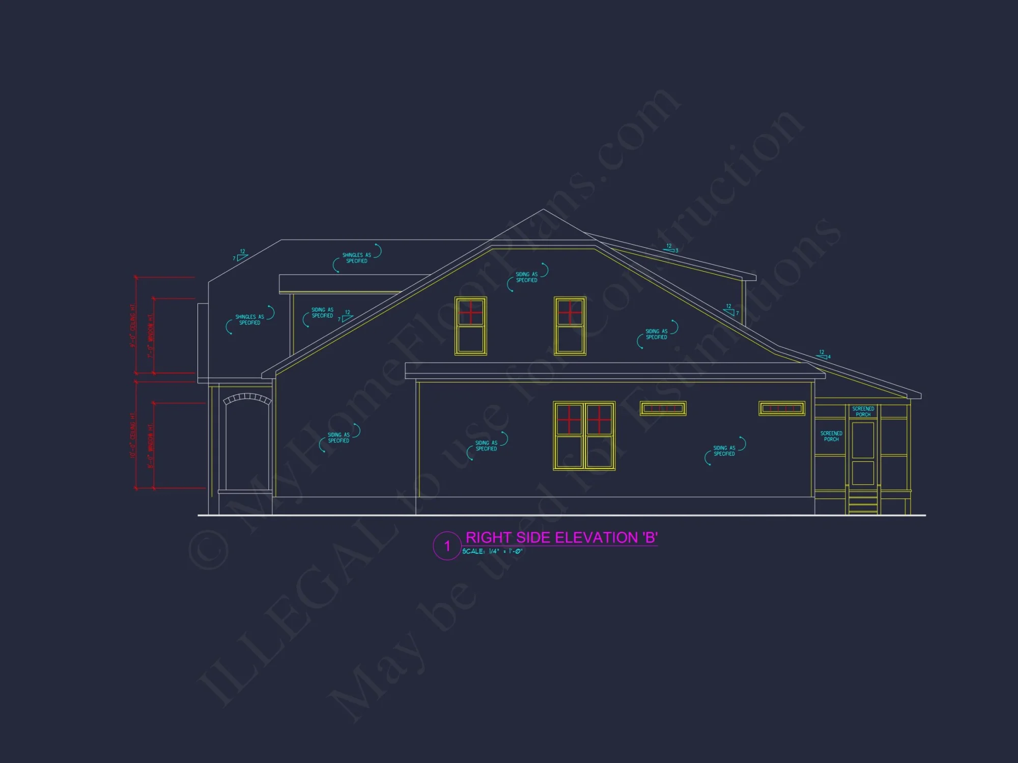 Elegant house Plan with Craftsman Features and Detailed Blueprint