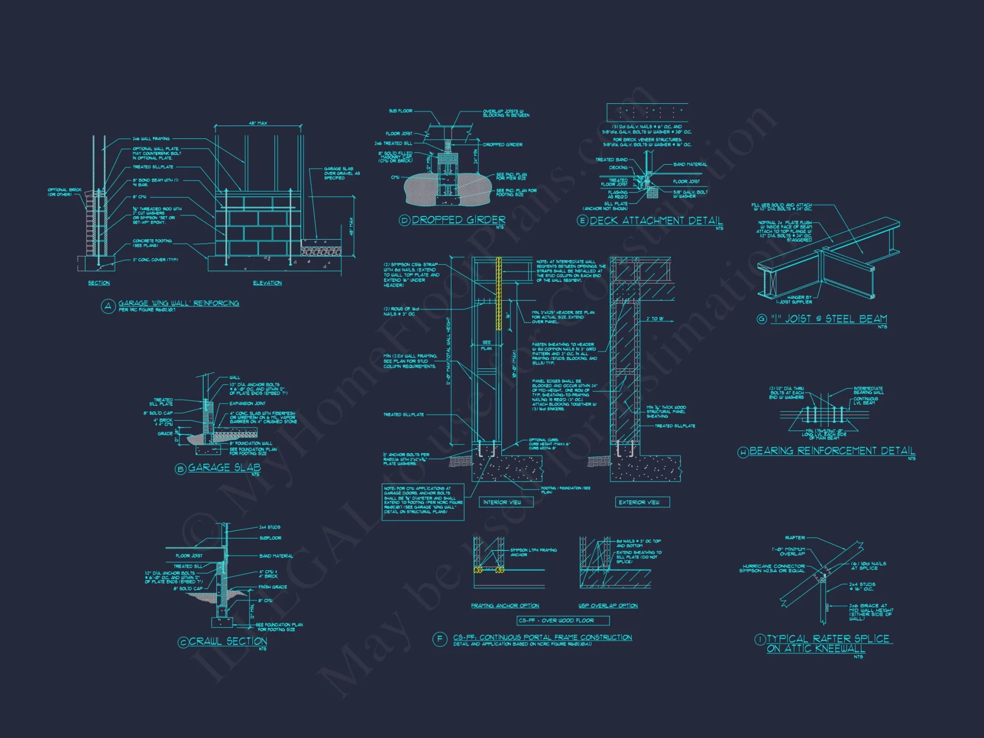 Craftsman-Style house Plan: 3-Bedroom CAD Blueprint Designs