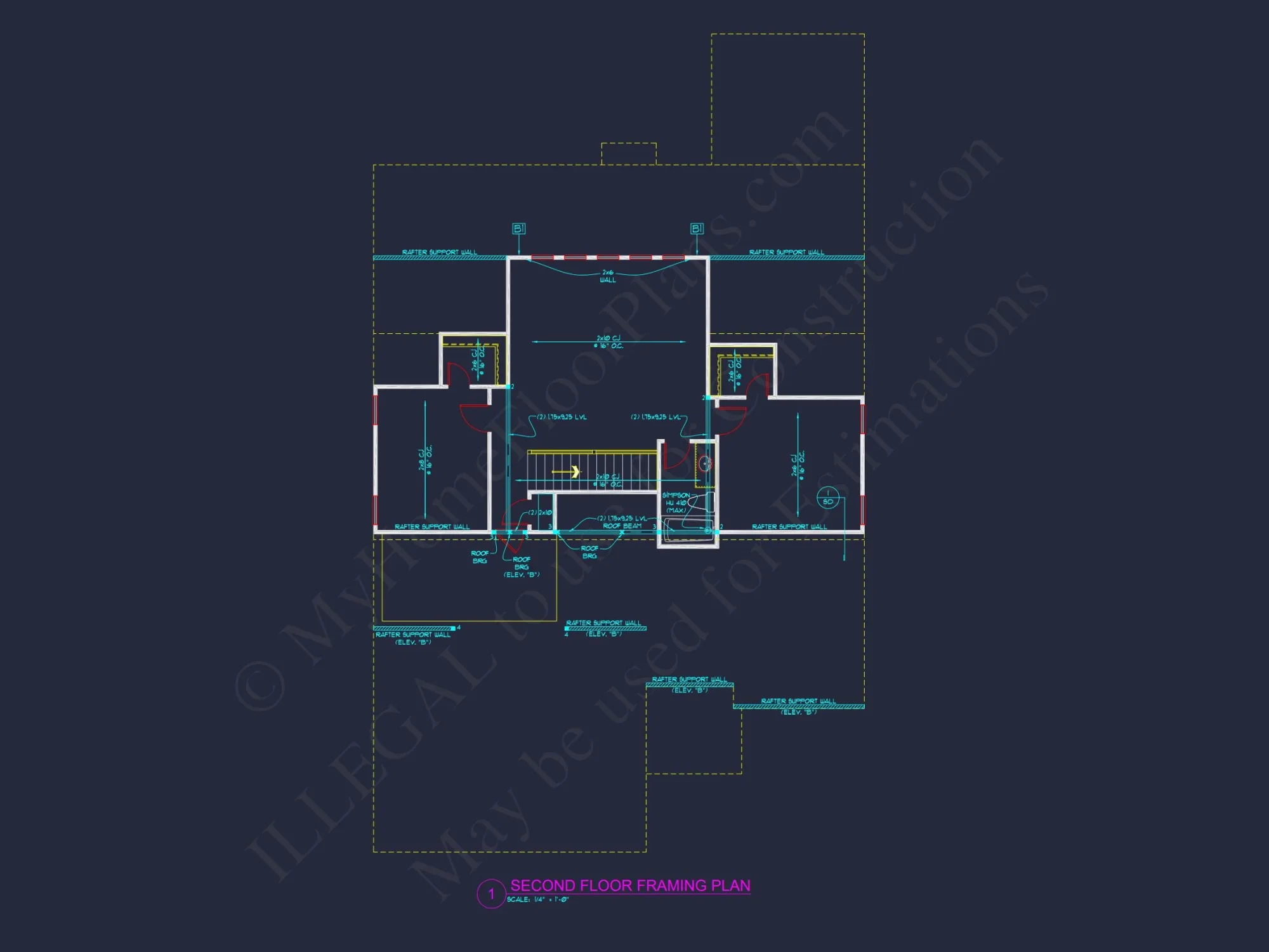 Craftsman-Style house Plan: 3-Bedroom CAD Blueprint Designs
