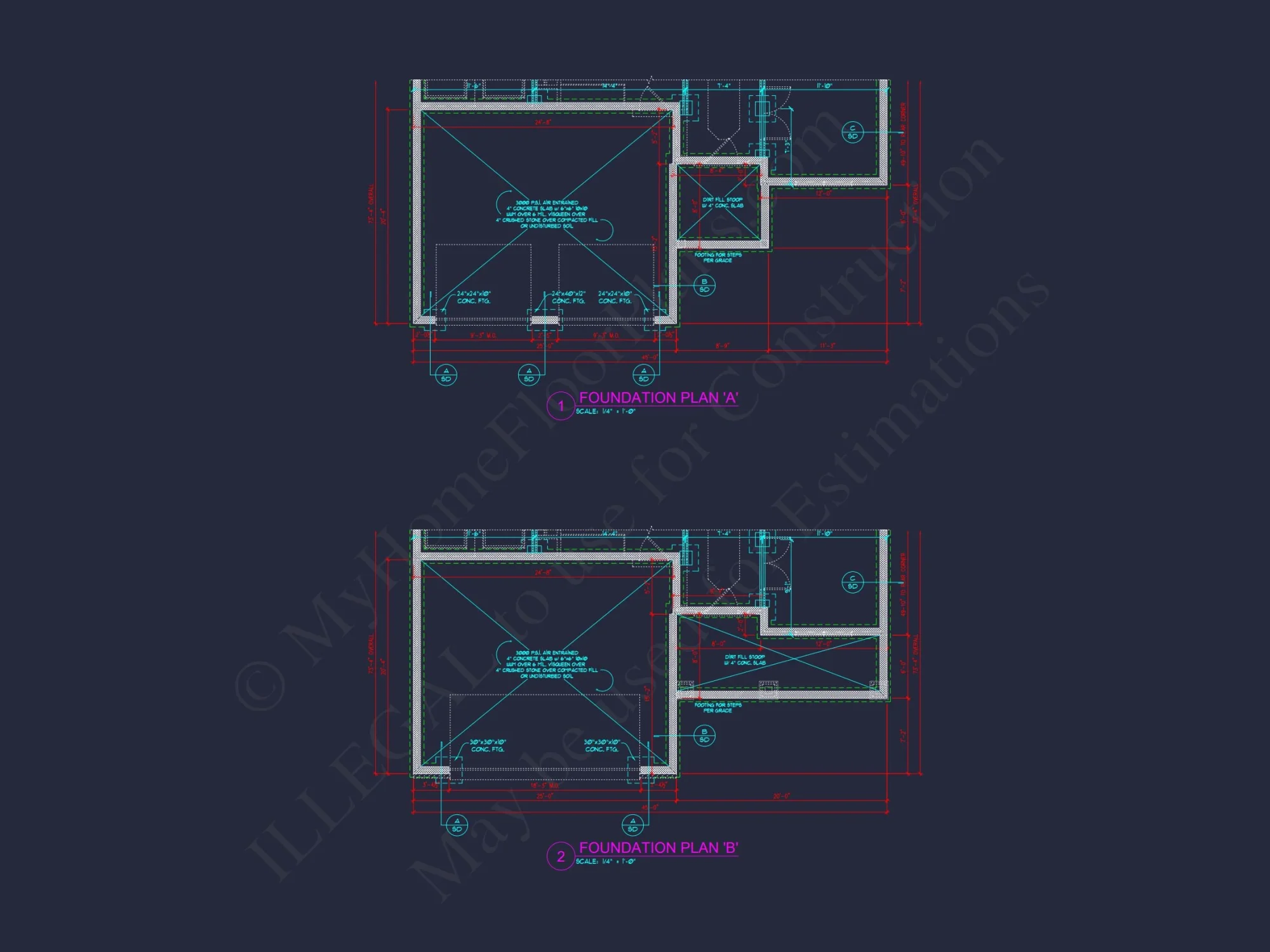 Craftsman-Style house Plan: 3-Bedroom CAD Blueprint Designs