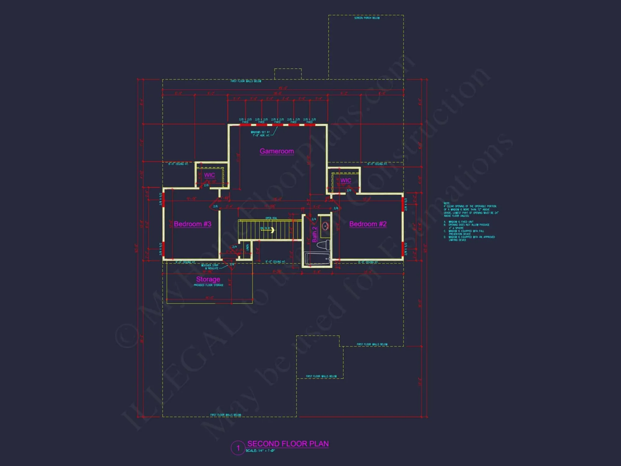Craftsman-Style house Plan: 3-Bedroom CAD Blueprint Designs