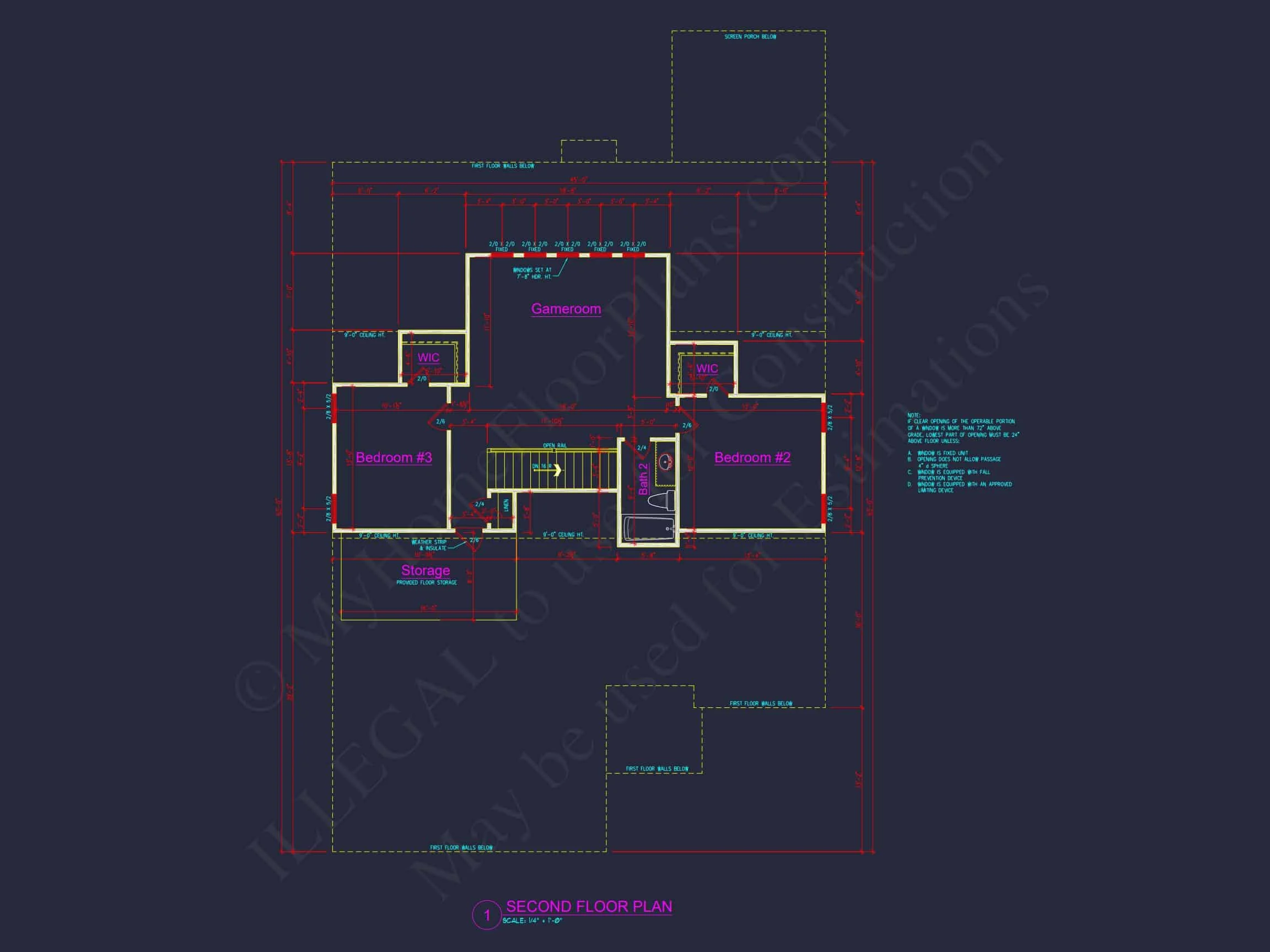 13-1482 HOUSE PLAN - Craftsman-Style House Plan: 3-Bedroom CAD Blueprint Designs 17 Craftsman-Style house Plan: 3-Bedroom CAD Blueprint Designs
