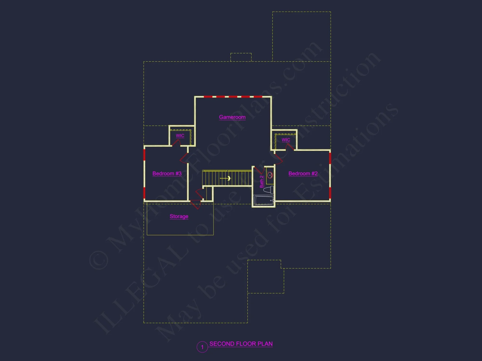 Craftsman-Style house Plan: 3-Bedroom CAD Blueprint Designs
