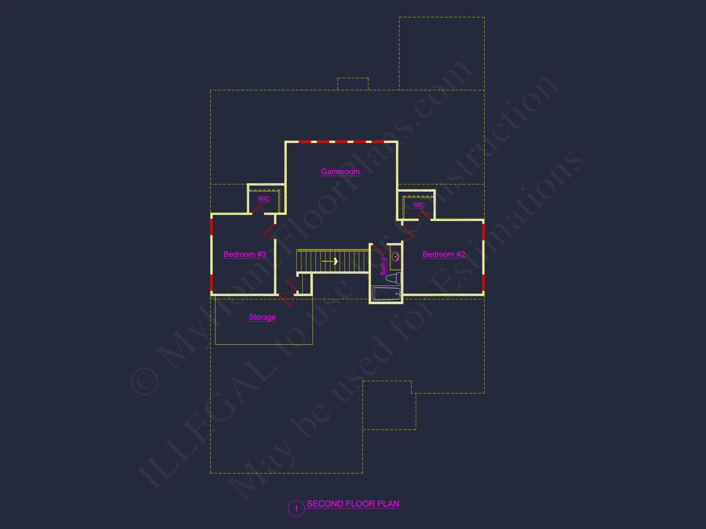 13-1482 HOUSE PLAN - Craftsman-Style House Plan: 3-Bedroom CAD Blueprint Designs 14 Craftsman-Style house Plan: 3-Bedroom CAD Blueprint Designs