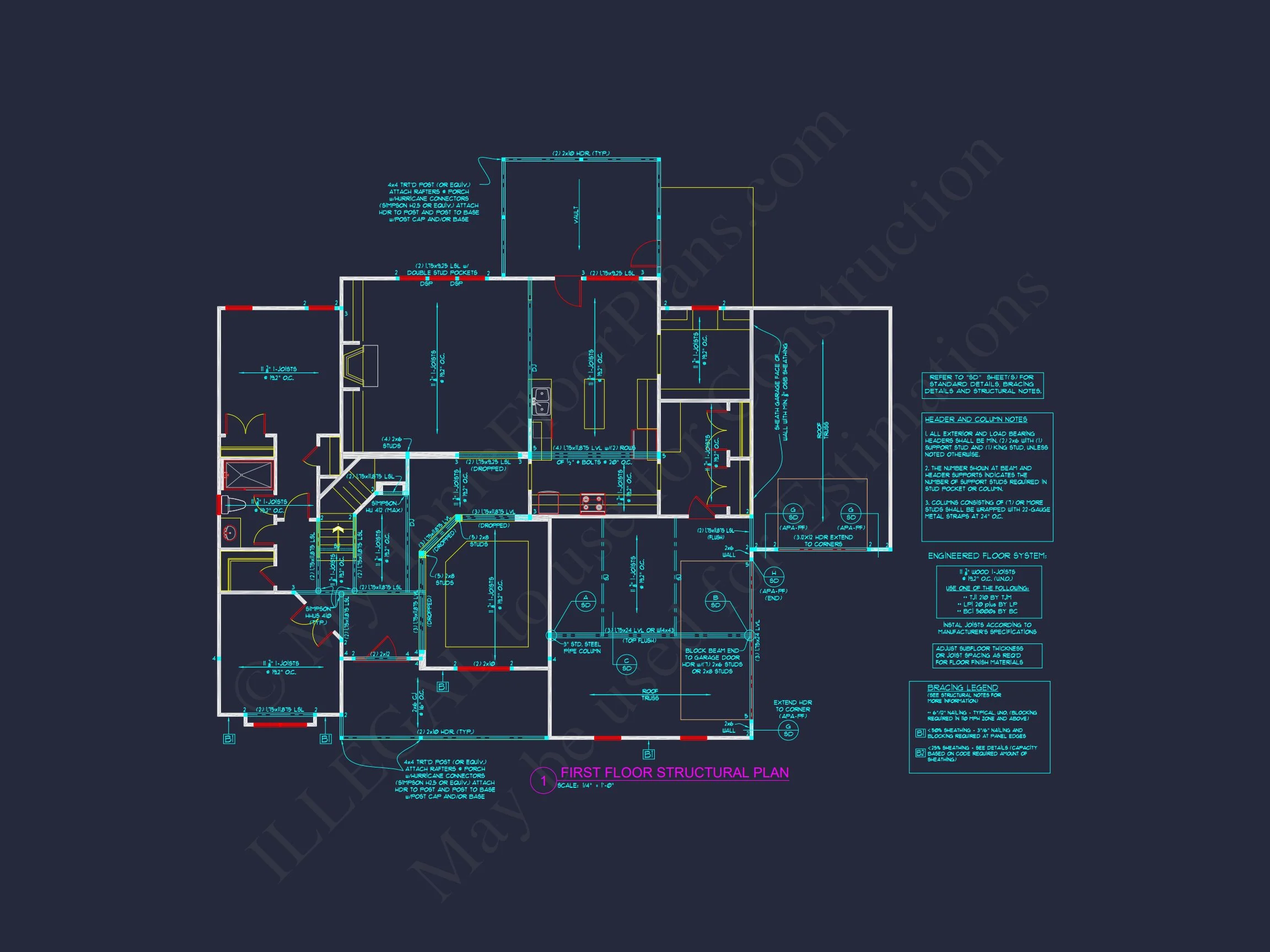 Modern Craftsman house Plan with Spacious Floor Design