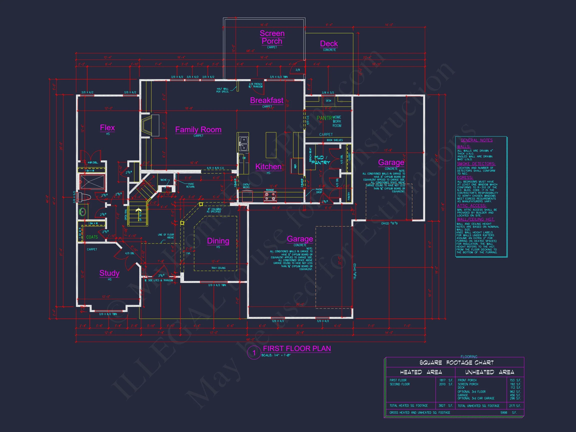 Modern Craftsman house Plan with Spacious Floor Design