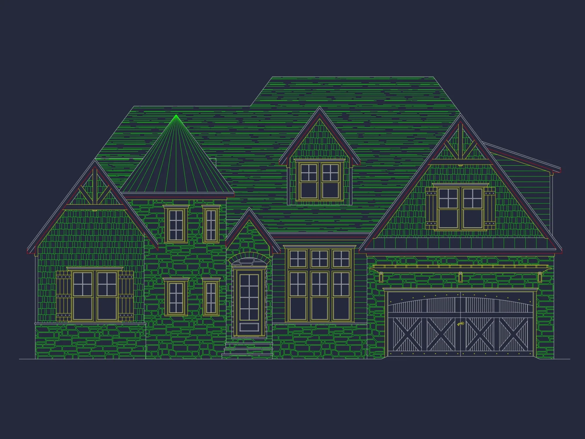 Luxurious house Plan with Floor Plan, Blueprint, and CAD Designs