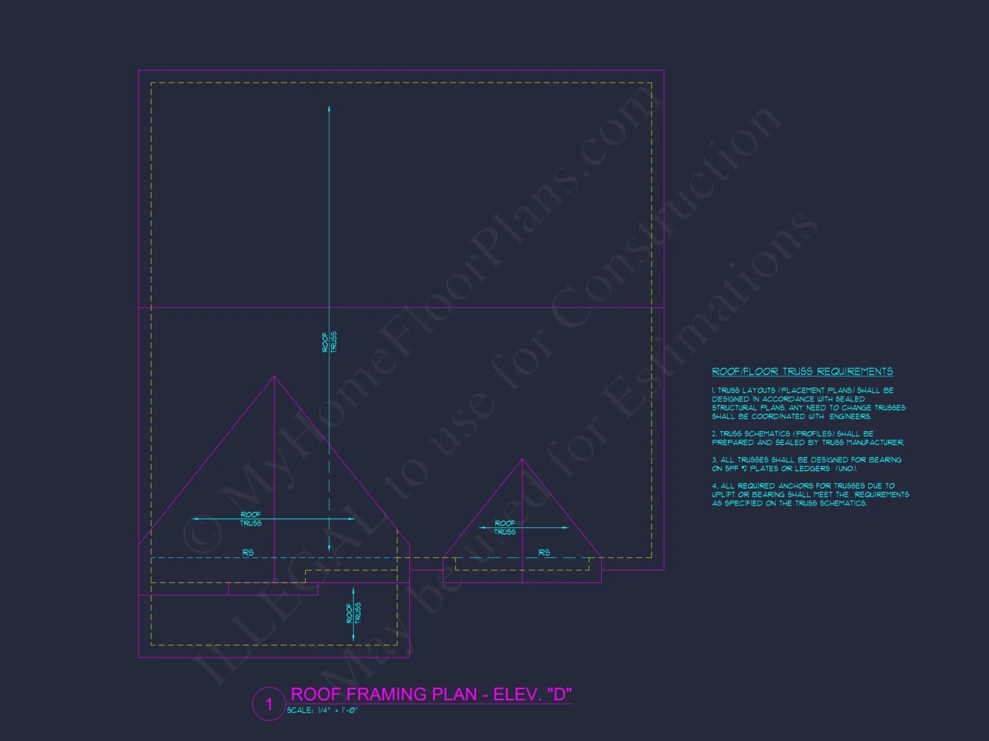 Modern Craftsman house Floor Plan with 4 Bedrooms & Bonus
