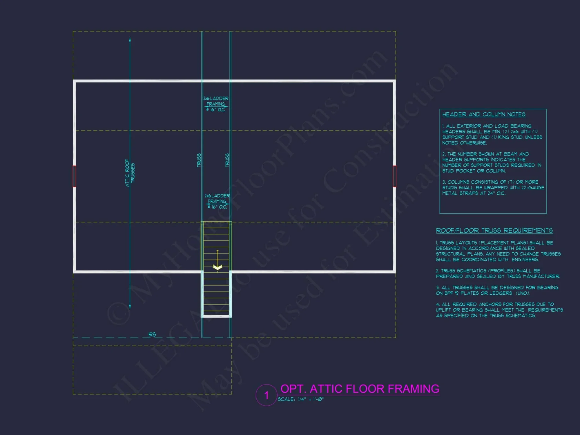 Modern Craftsman house Floor Plan with 4 Bedrooms & Bonus