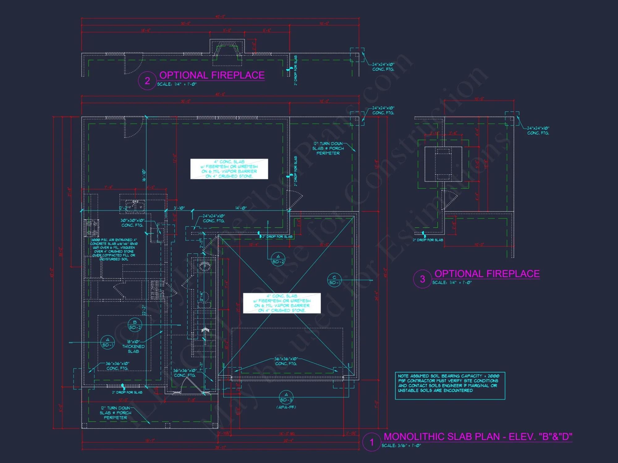 Modern Craftsman house Floor Plan with 4 Bedrooms & Bonus