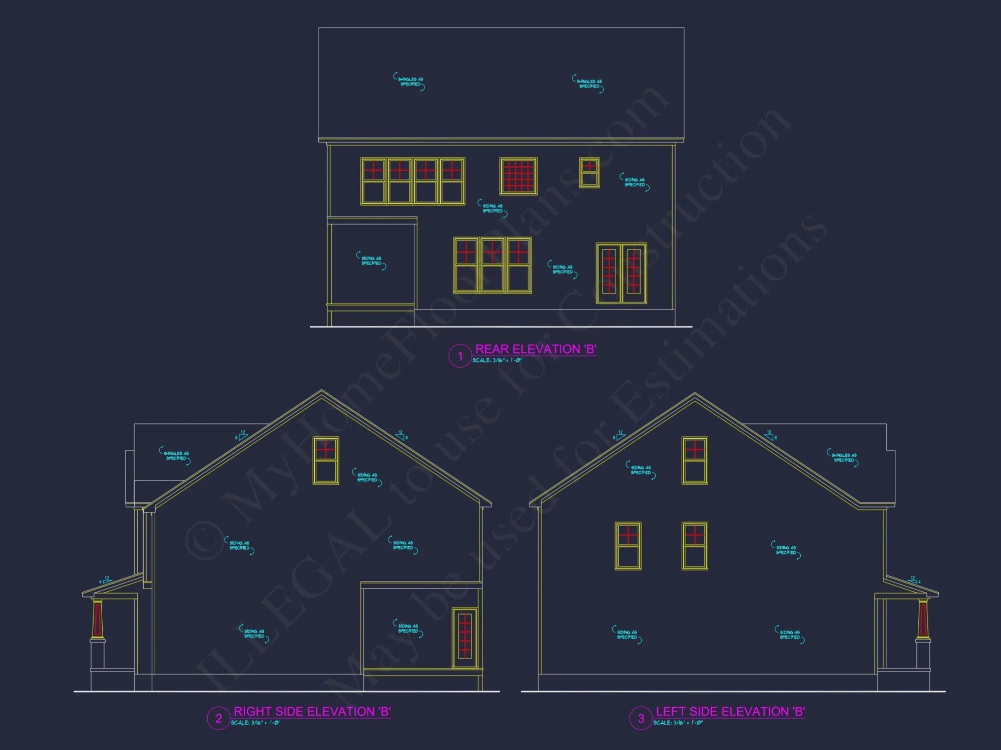Modern Craftsman house Floor Plan with 4 Bedrooms & Bonus