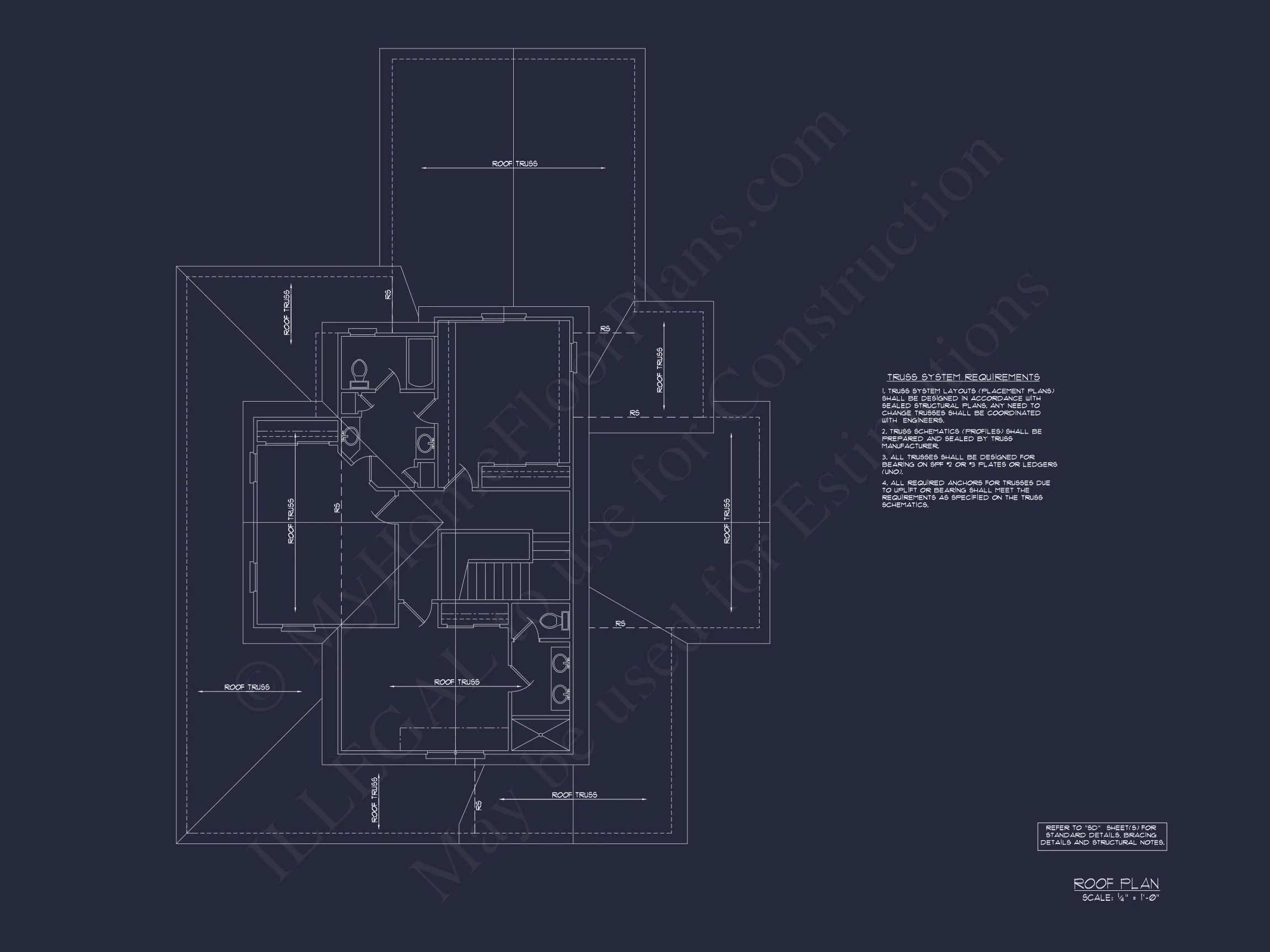Spacious 2-Story house Plan with Modern Architectural Designs
