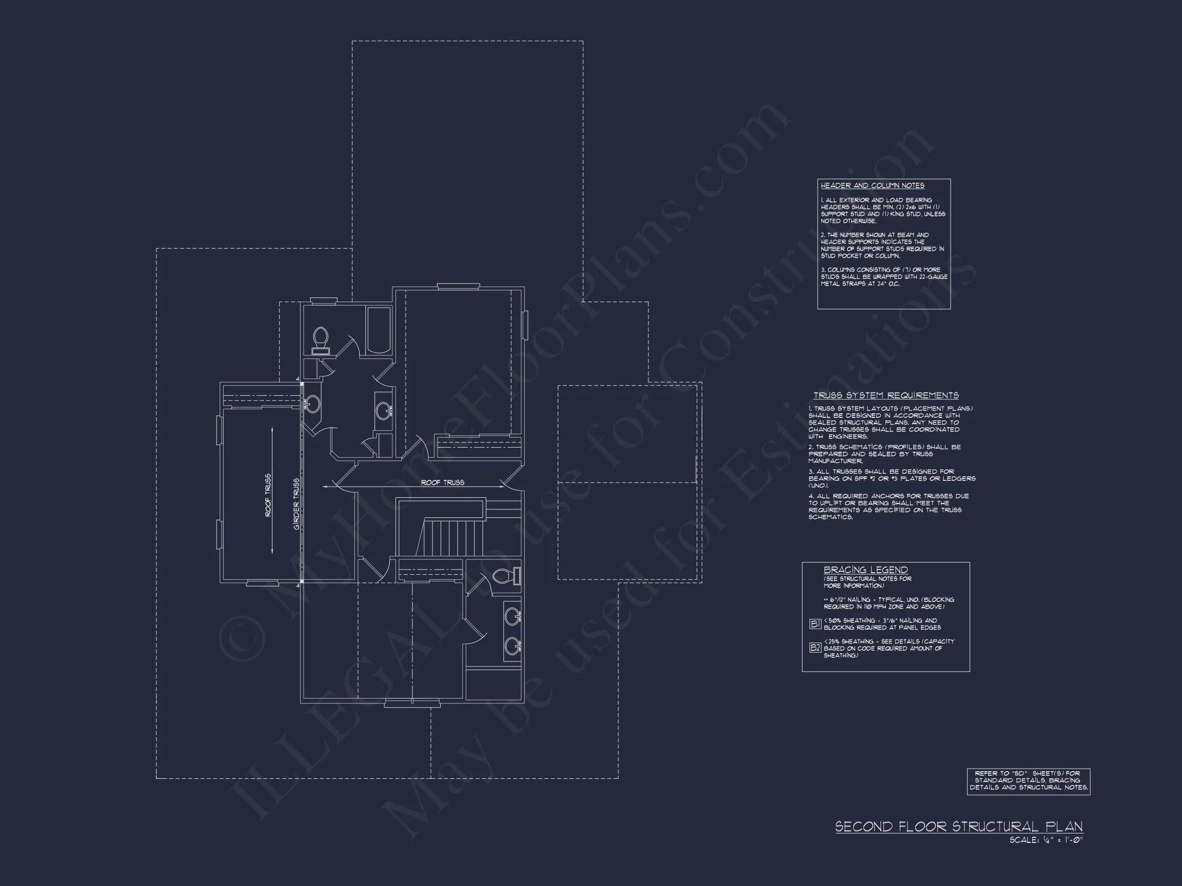 Spacious 2-Story house Plan with Modern Architectural Designs