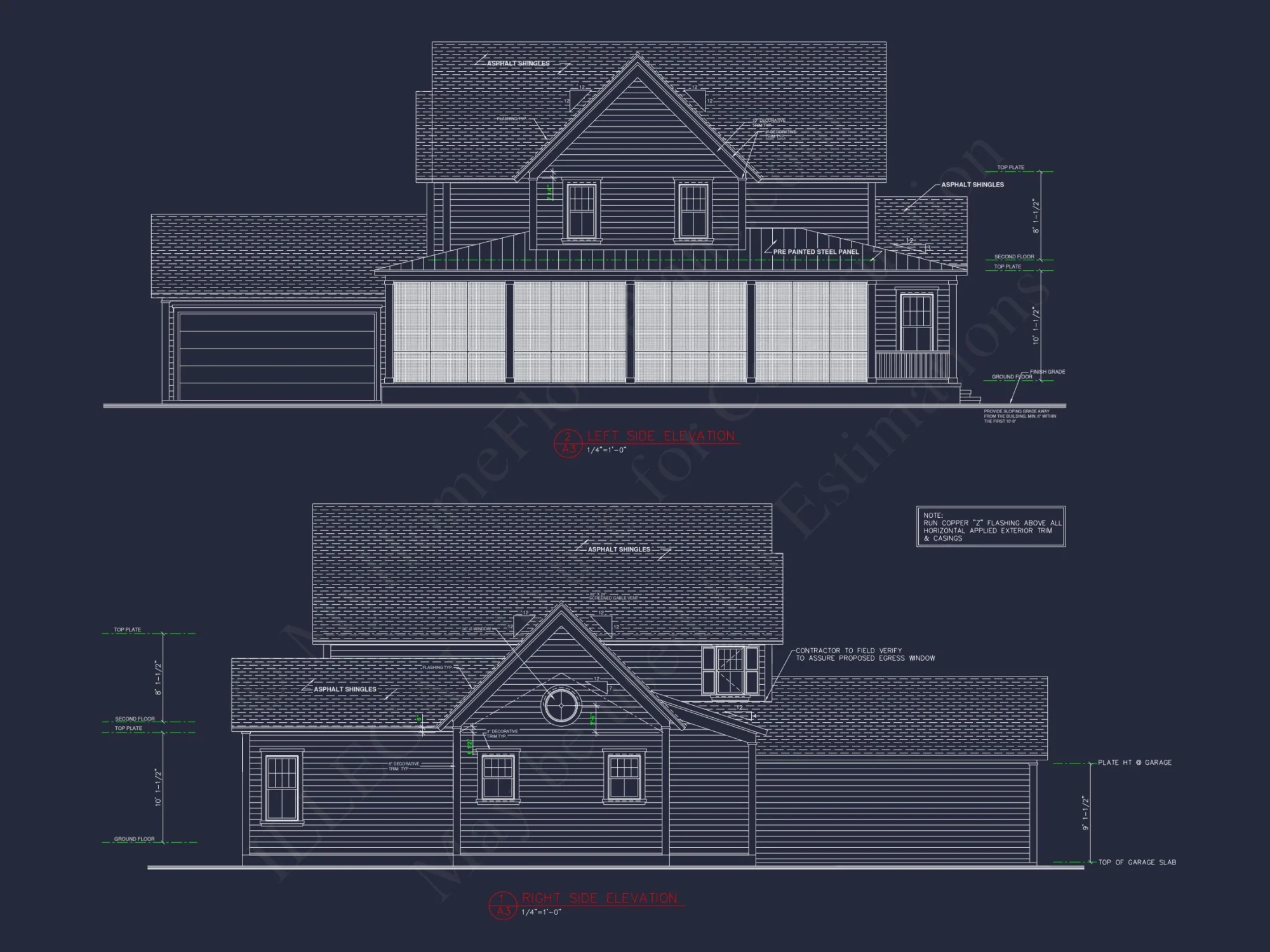 Spacious 2-Story house Plan with Modern Architectural Designs