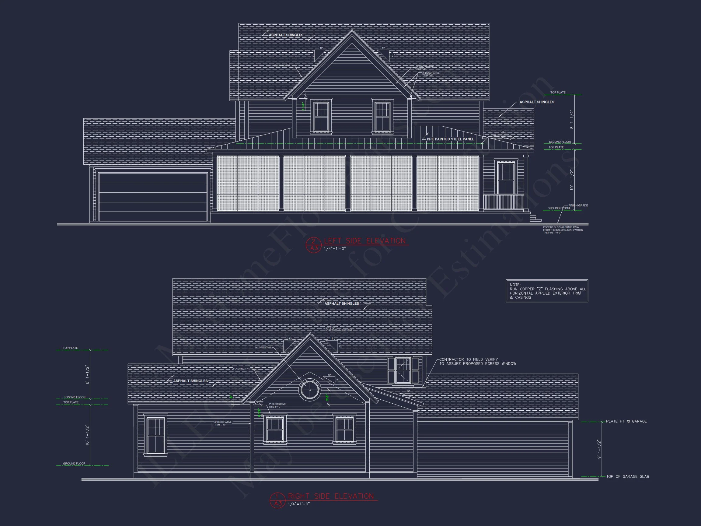 Spacious 2-Story house Plan with Modern Architectural Designs