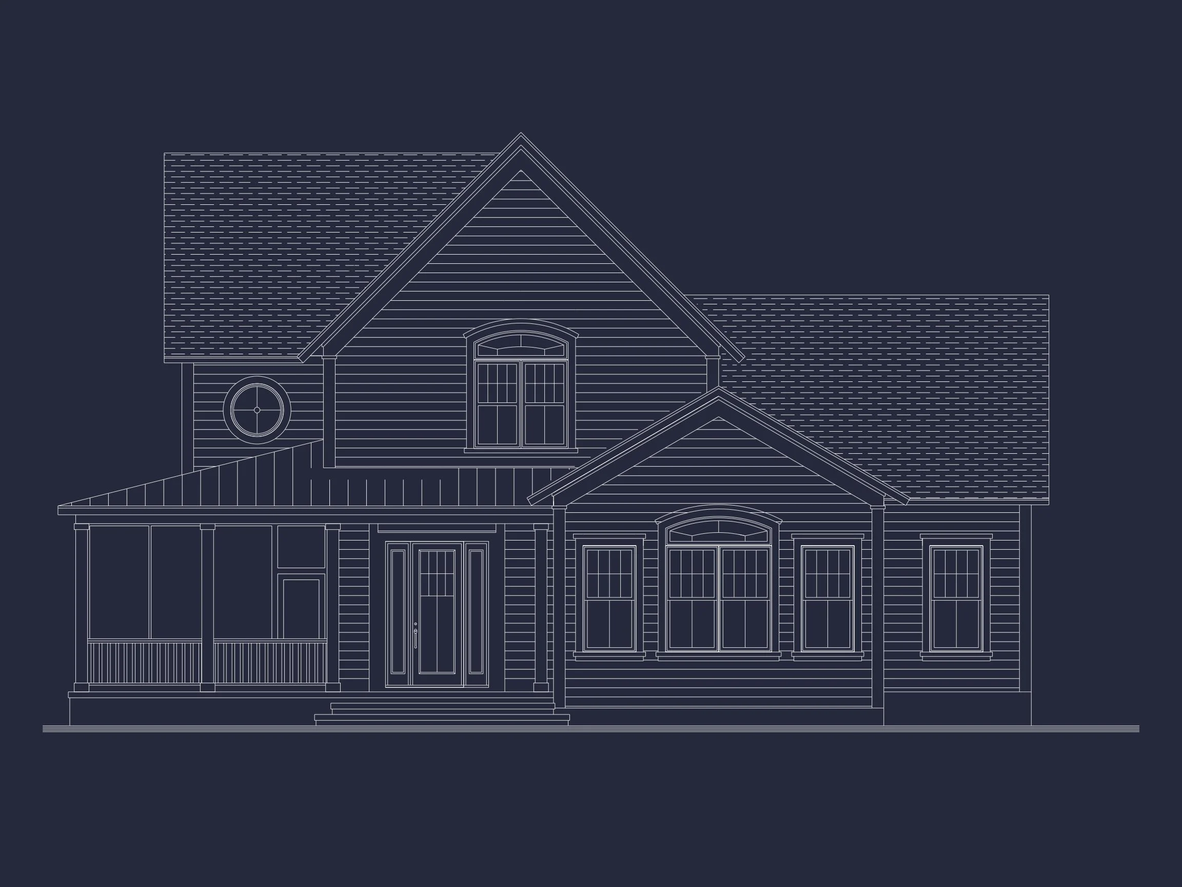 Spacious 2-Story house Plan with Modern Architectural Designs