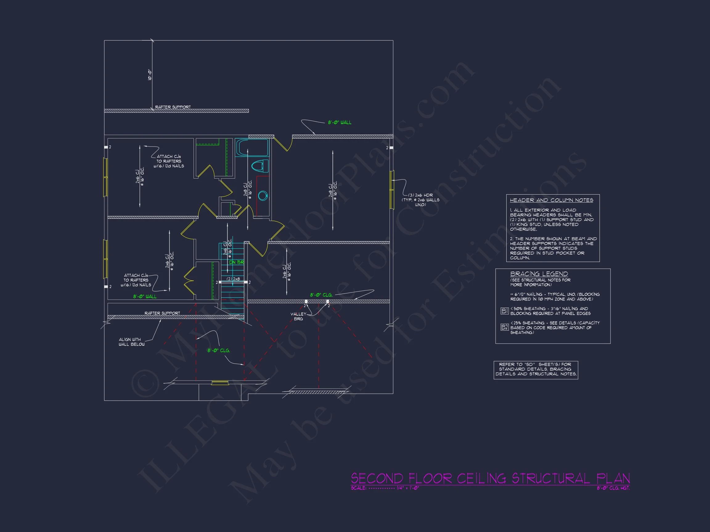 13-1401 MAGNOLIA HOUSE PLAN - Craftsman House Plan: 1.5 Story Blueprint with 3 Bedrooms 11 Craftsman house Plan: 1.5 Story Blueprint with 3 Bedrooms