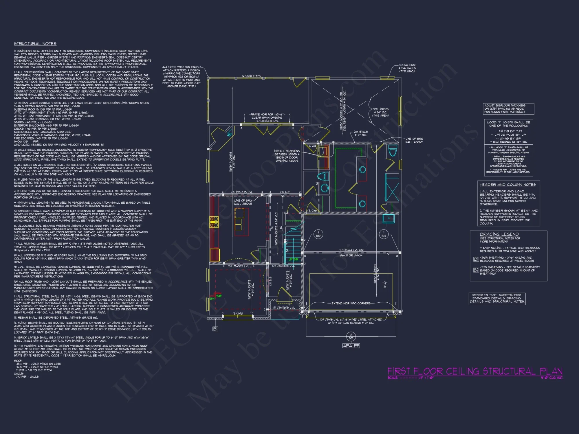 Craftsman house Plan: 1.5 Story Blueprint with 3 Bedrooms