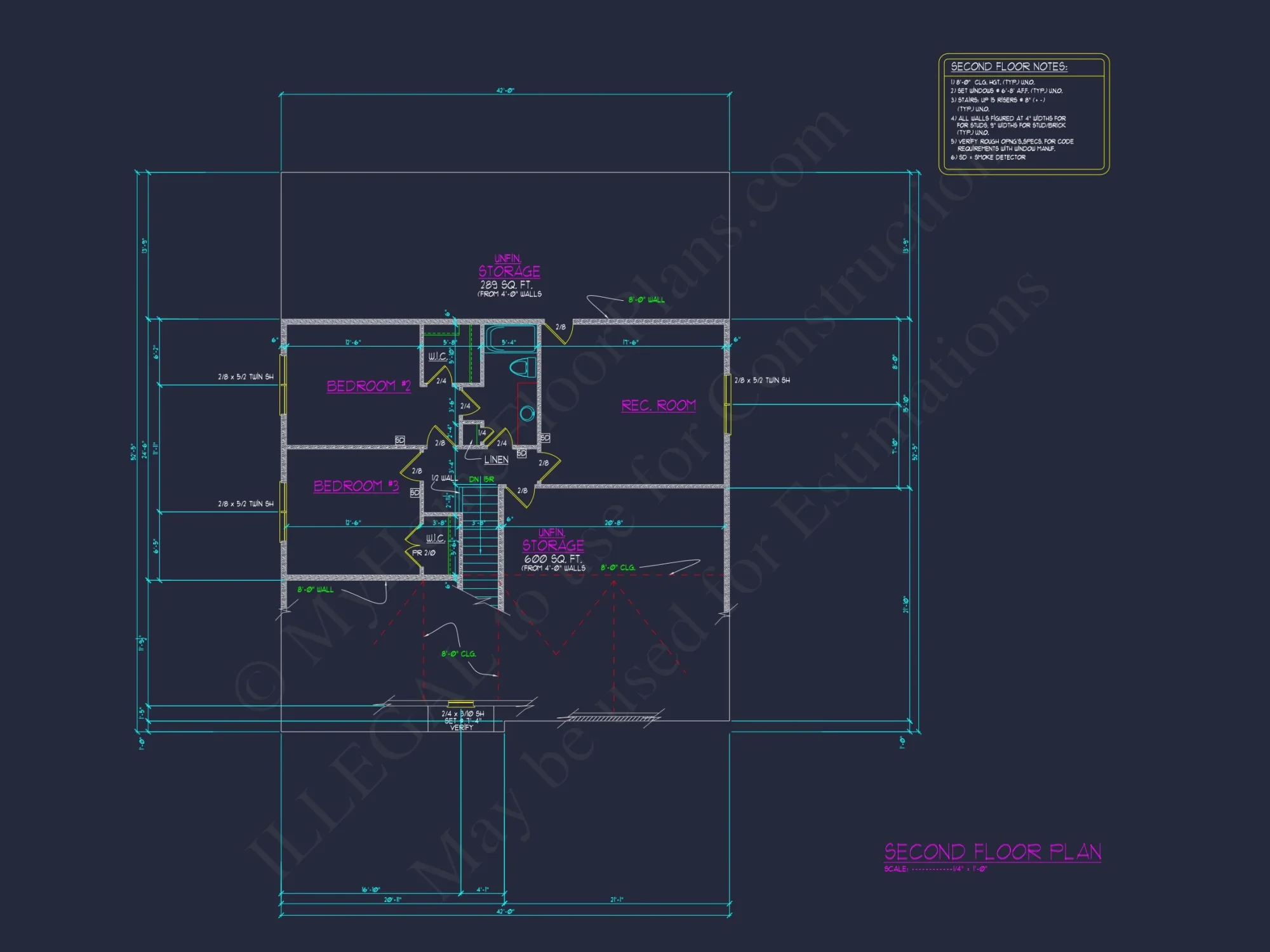 Craftsman house Plan: 1.5 Story Blueprint with 3 Bedrooms