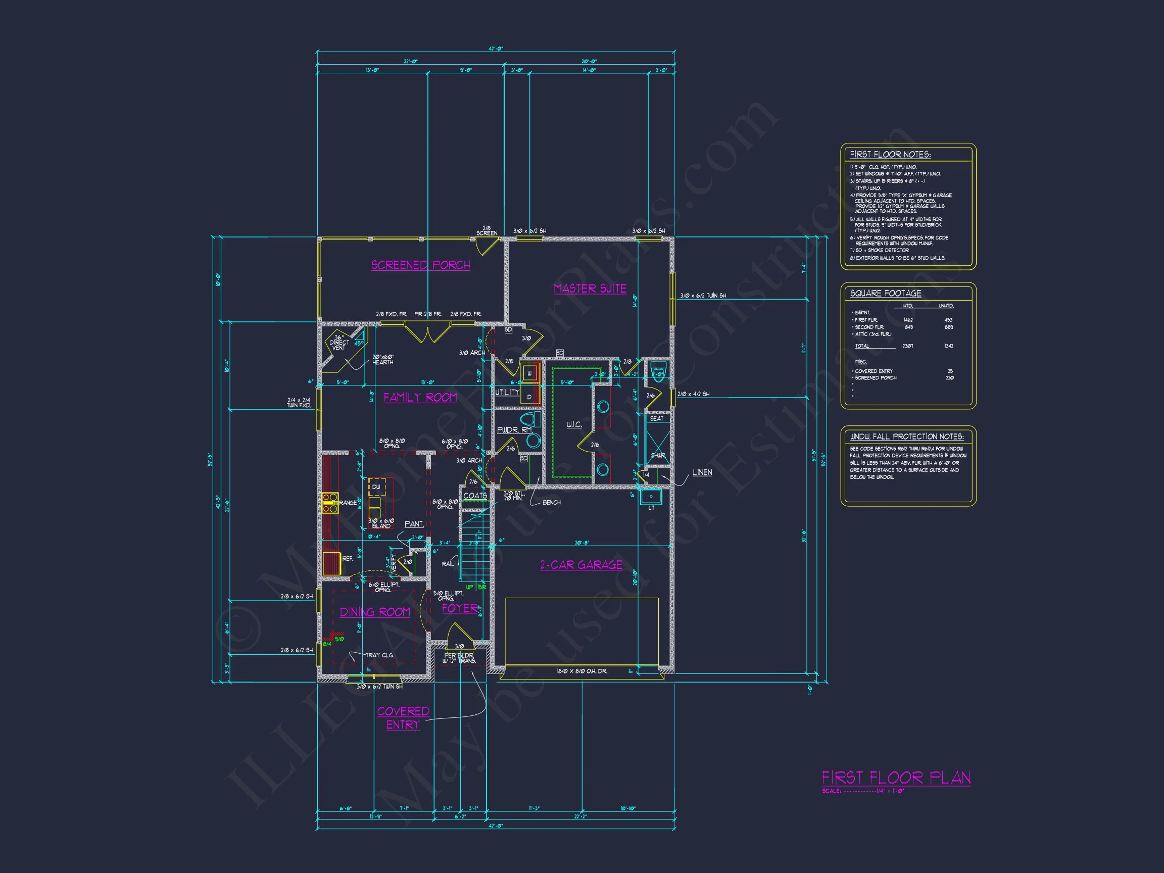 13-1401 MAGNOLIA HOUSE PLAN - Craftsman House Plan: 1.5 Story Blueprint with 3 Bedrooms 7 Craftsman house Plan: 1.5 Story Blueprint with 3 Bedrooms