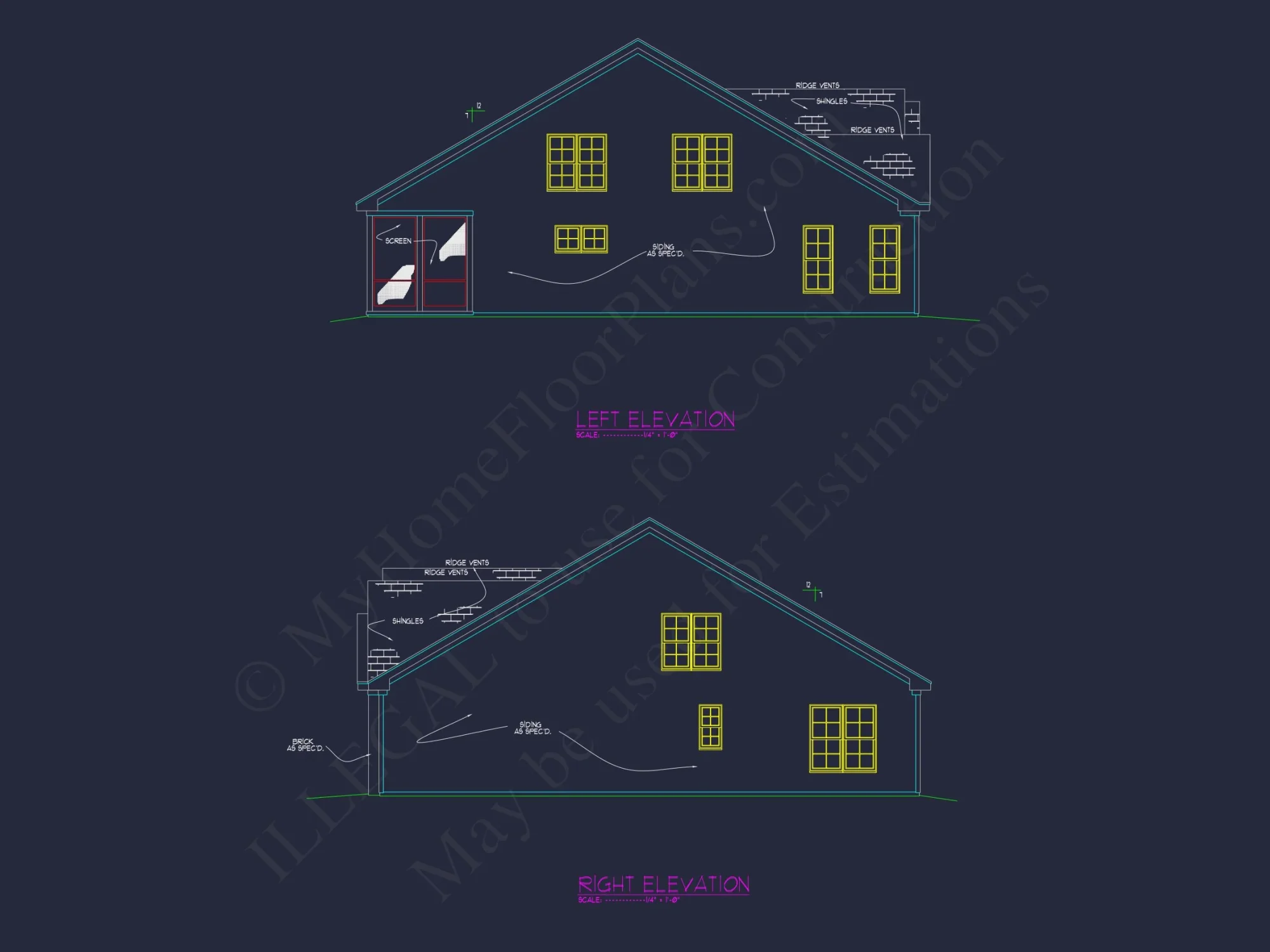 Craftsman house Plan: 1.5 Story Blueprint with 3 Bedrooms