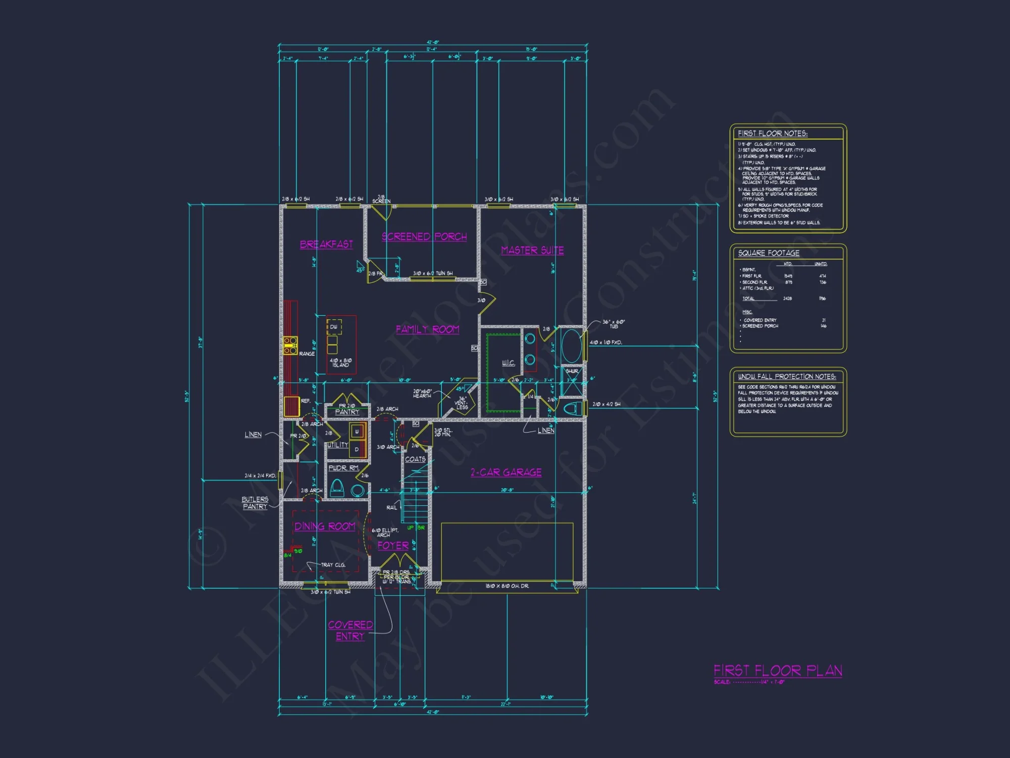 Modern Craftsman house Plan with 1.5 Floors and Bonus Room