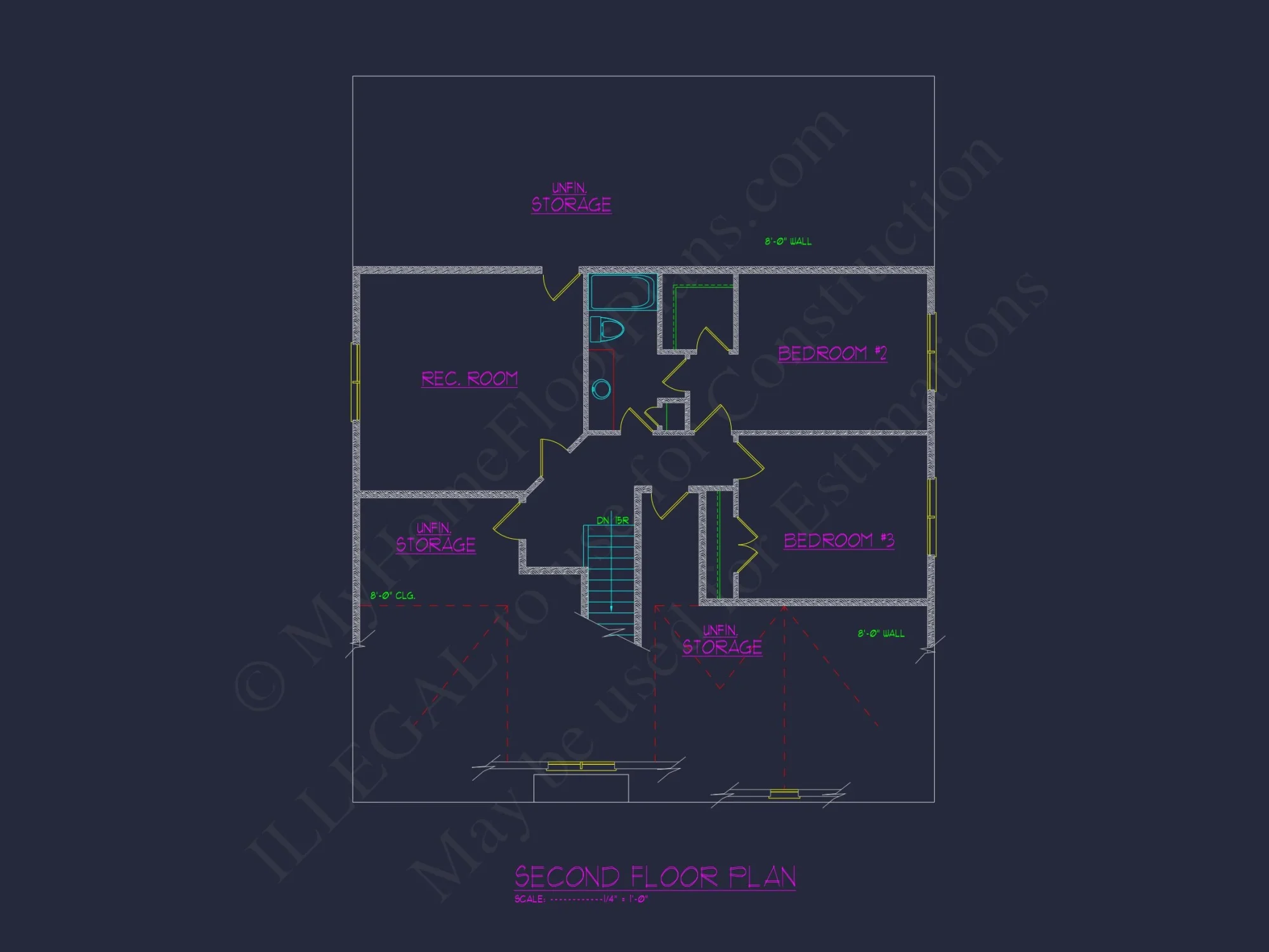 Modern Craftsman house Plan with 1.5 Floors and Bonus Room
