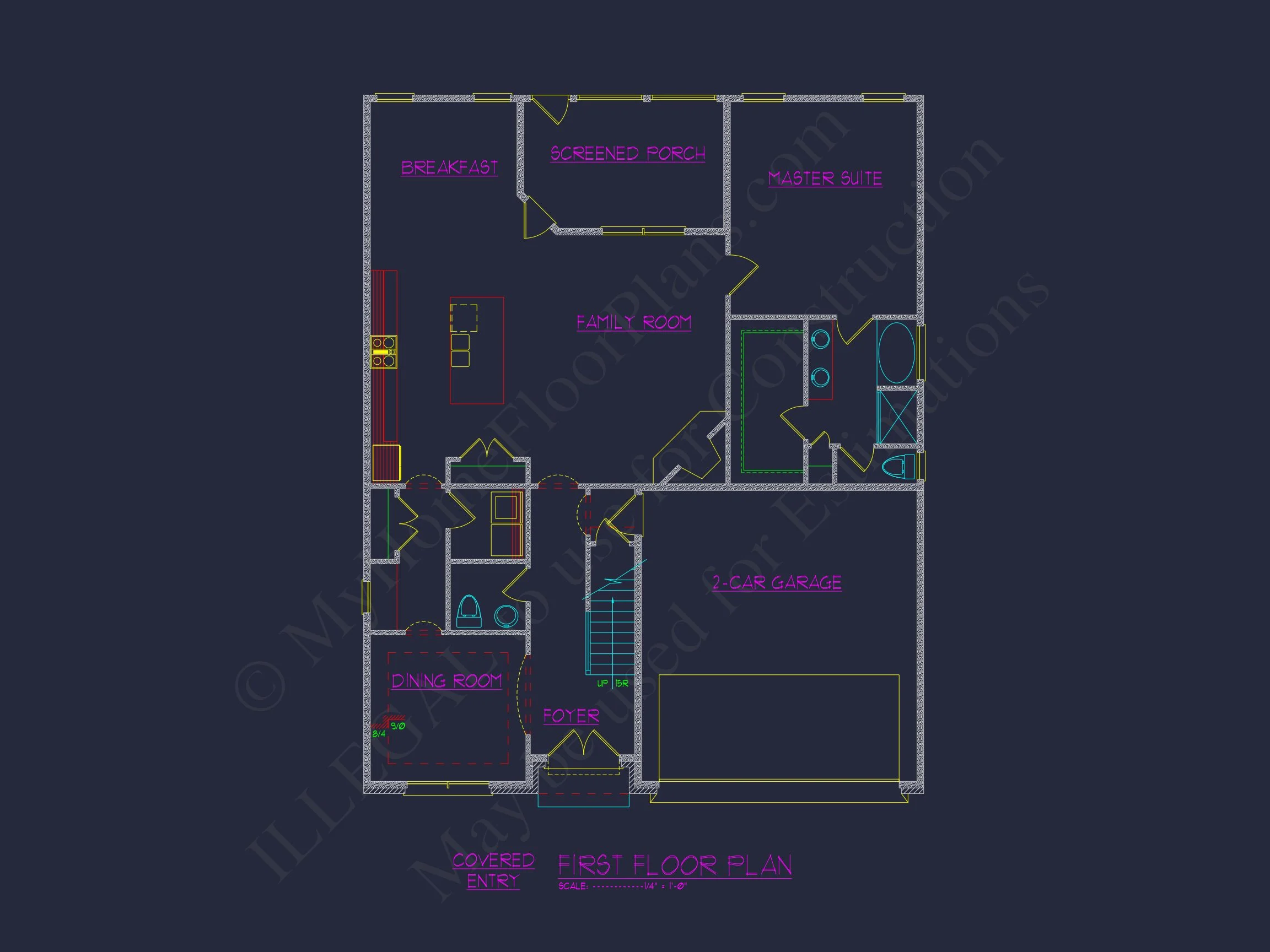 Modern Craftsman house Plan with 1.5 Floors and Bonus Room