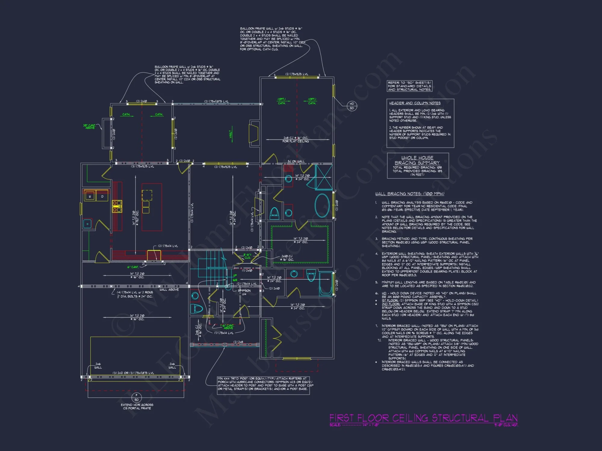Architectural CAD house Blueprint Plan for a Modern Design