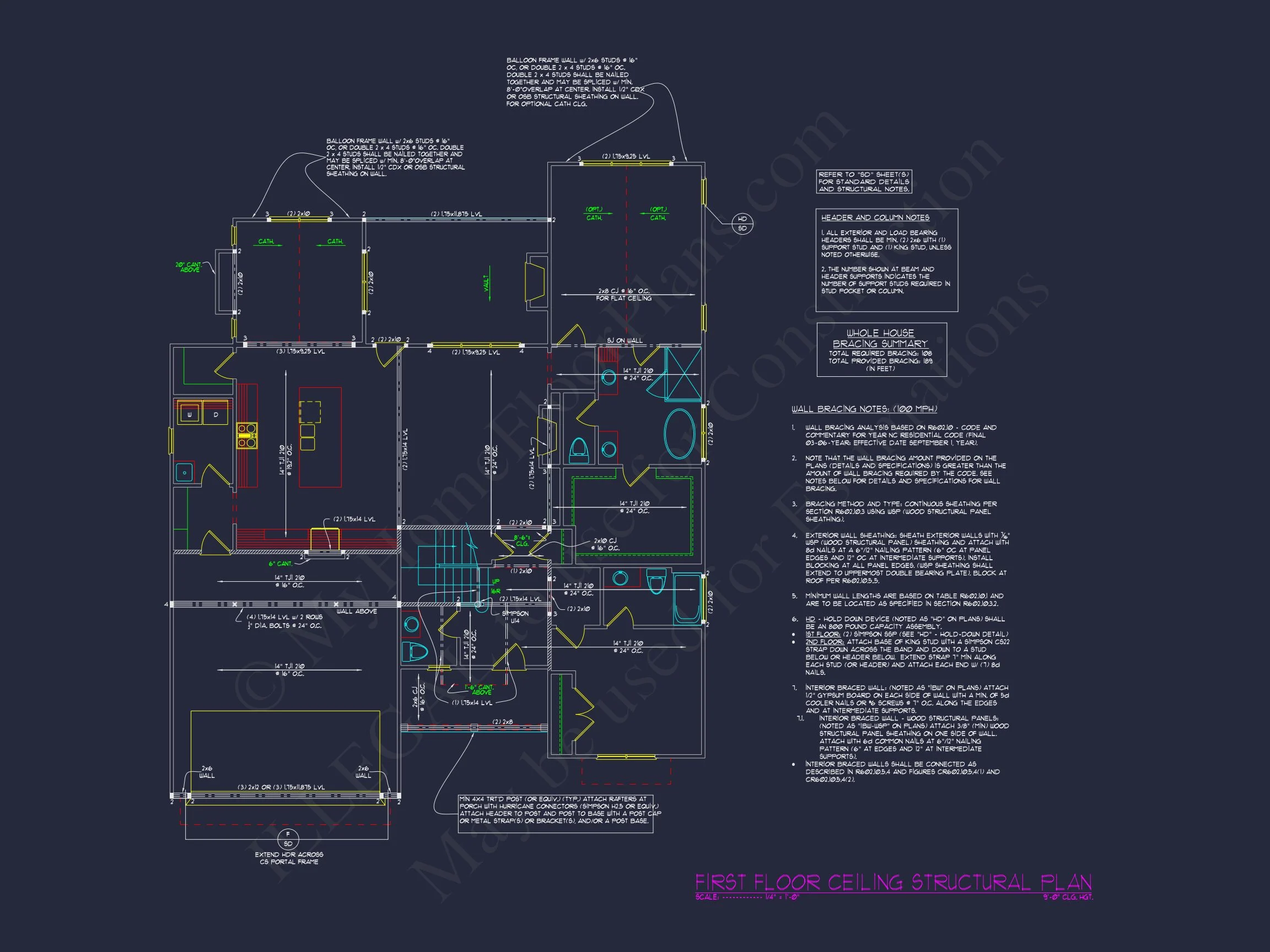 Architectural CAD house Blueprint Plan for a Modern Design