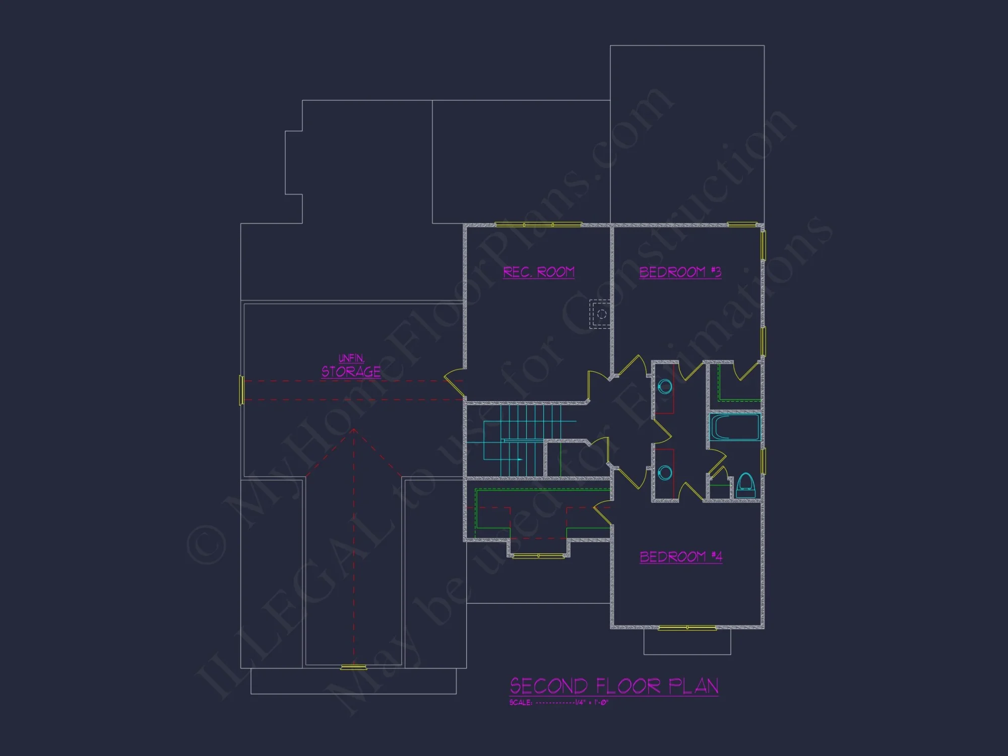 Architectural CAD house Blueprint Plan for a Modern Design