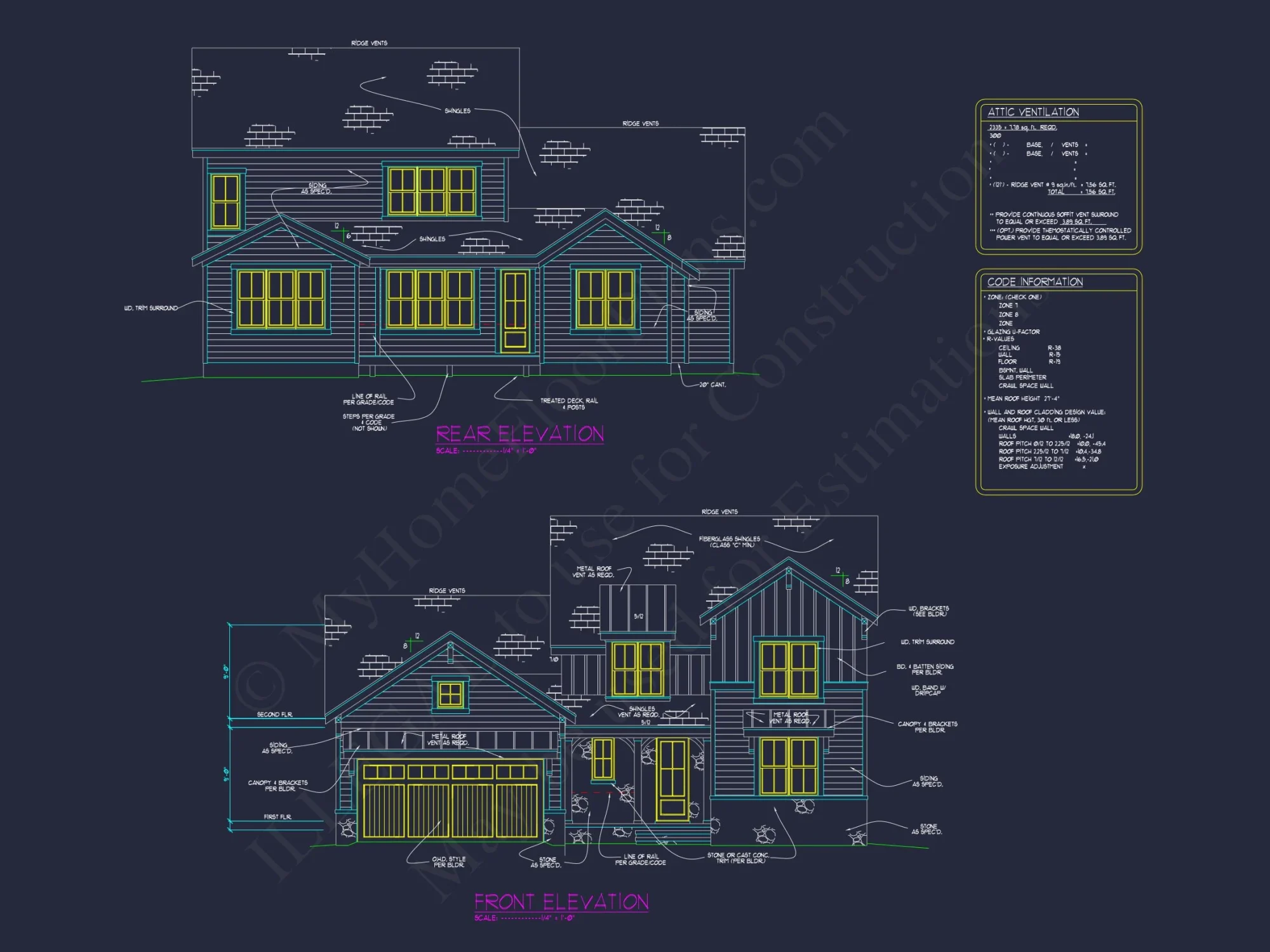 Architectural CAD house Blueprint Plan for a Modern Design