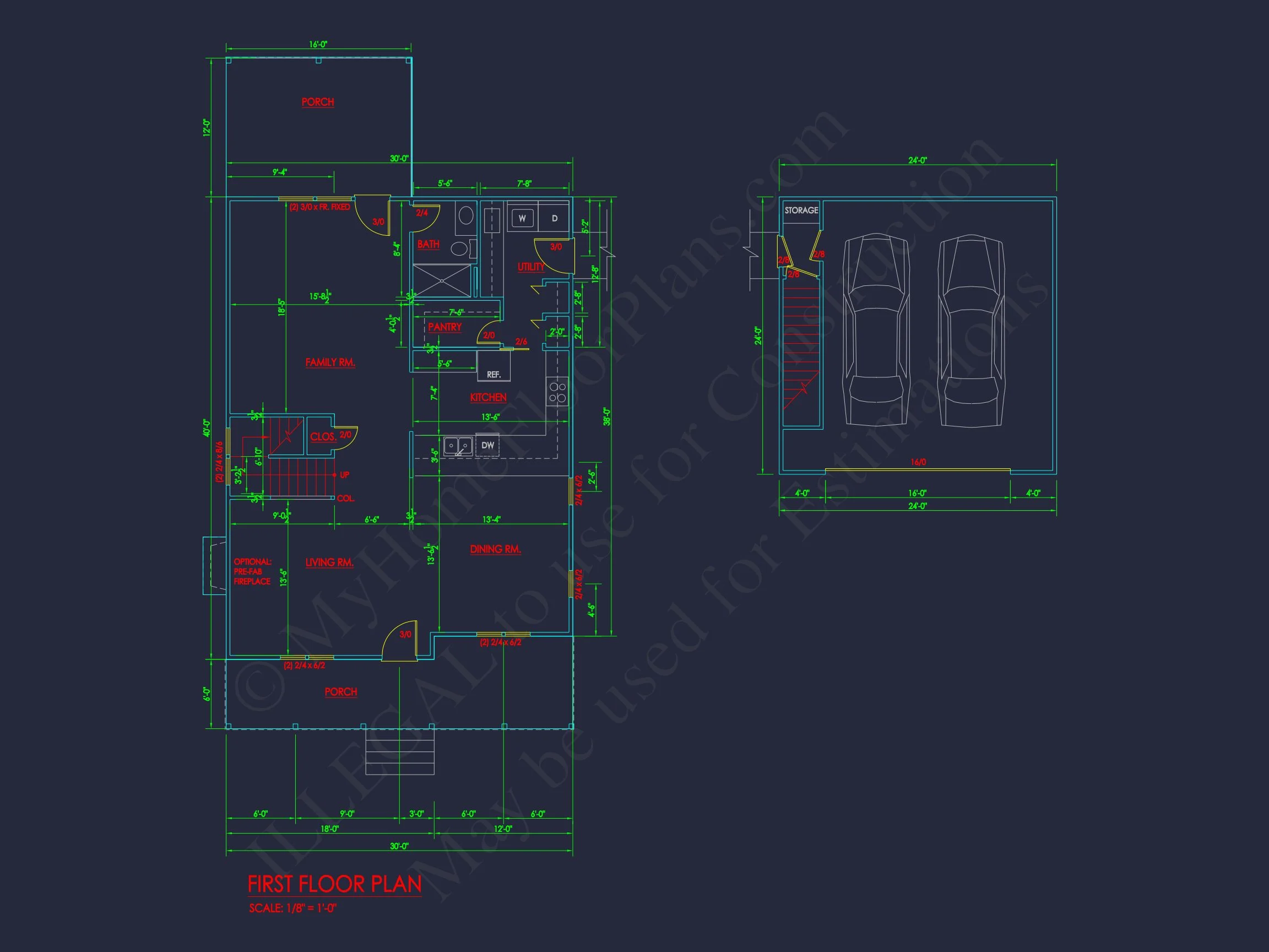 Contemporary house Plan with Spacious 4 Bedrooms and CAD Designs