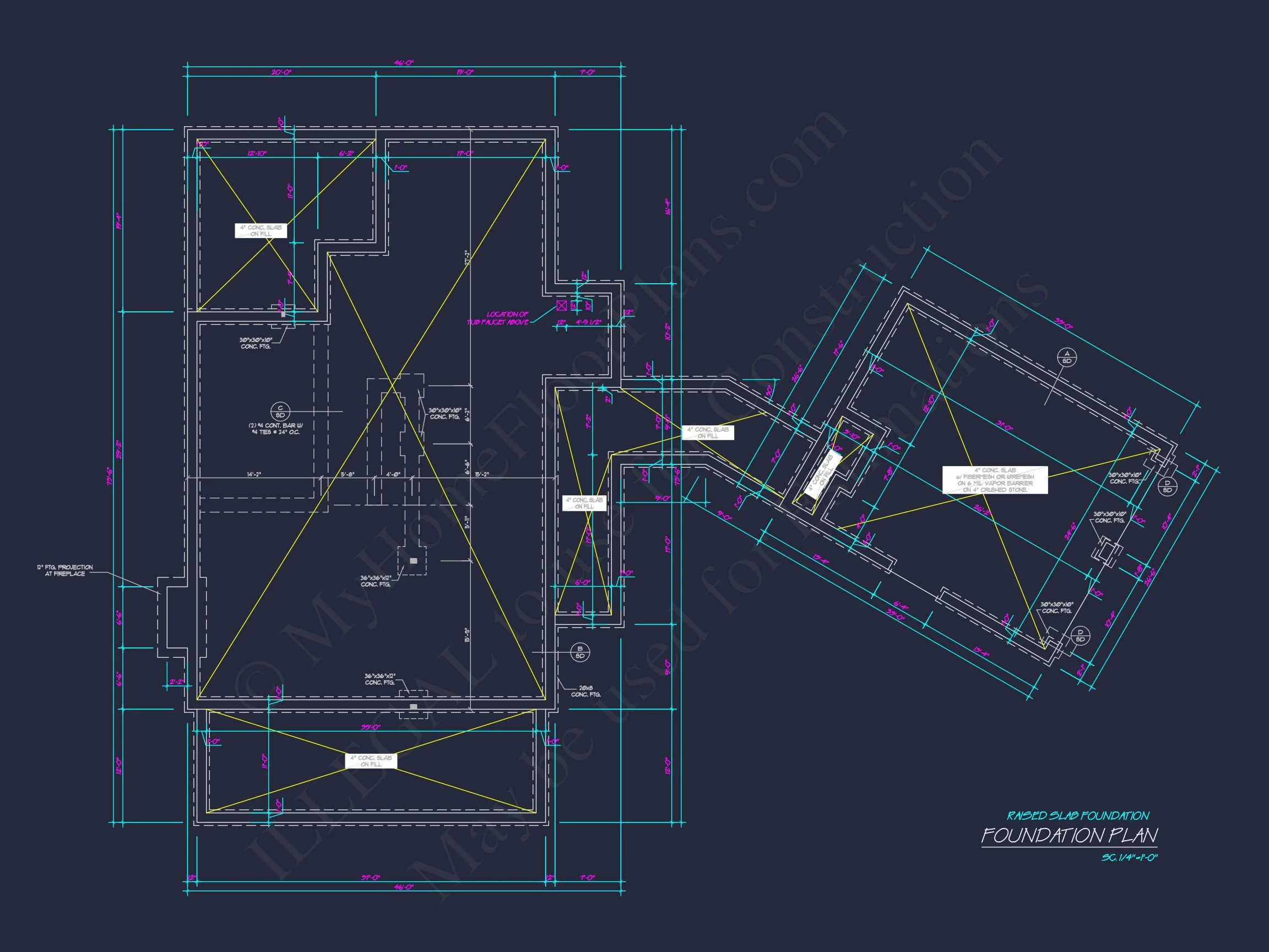 Traditional Craftsman house Plan with 2-Story Floor Design and Detached Garage