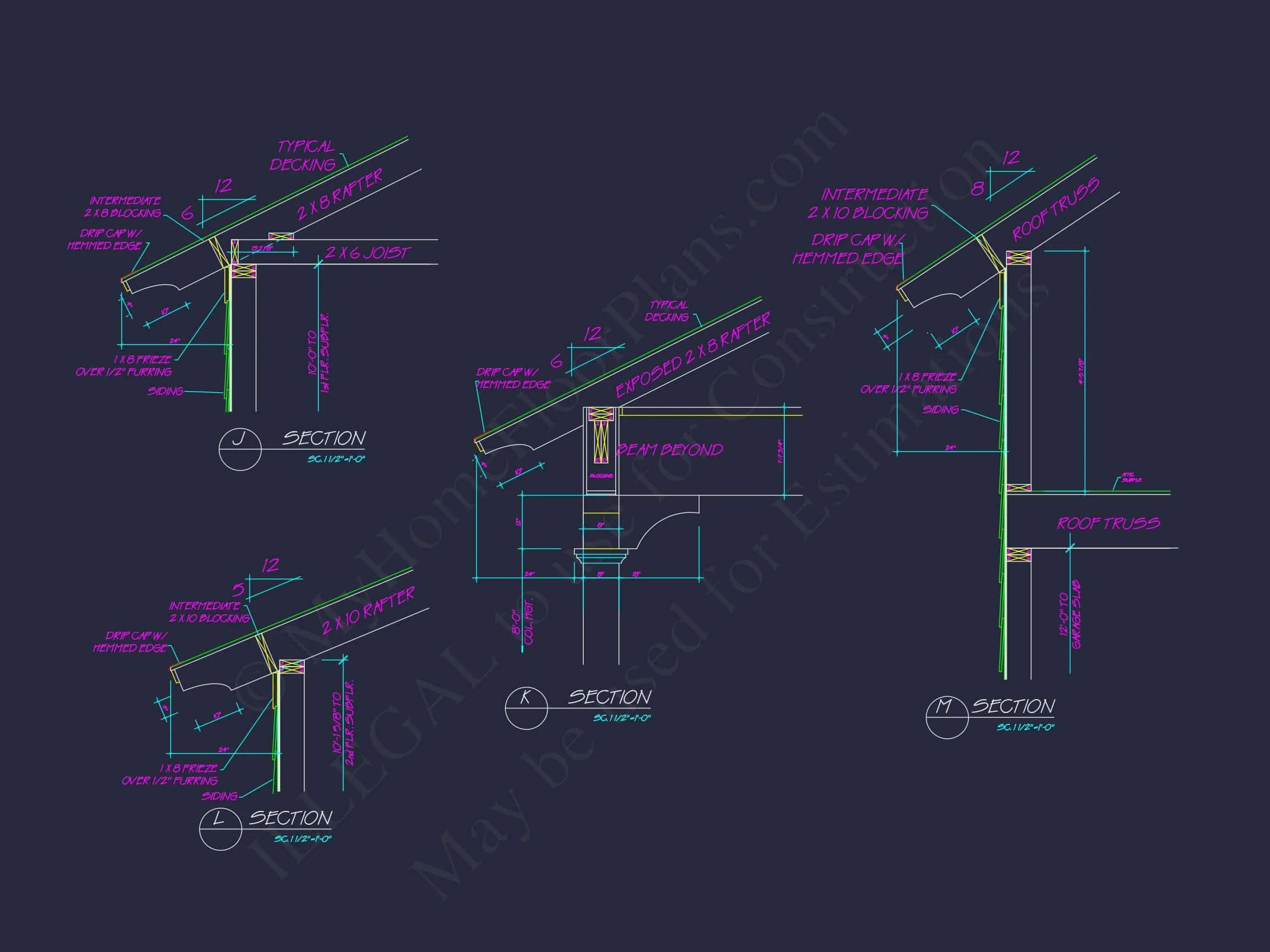 Traditional Craftsman house Plan with 2-Story Floor Design and Detached Garage