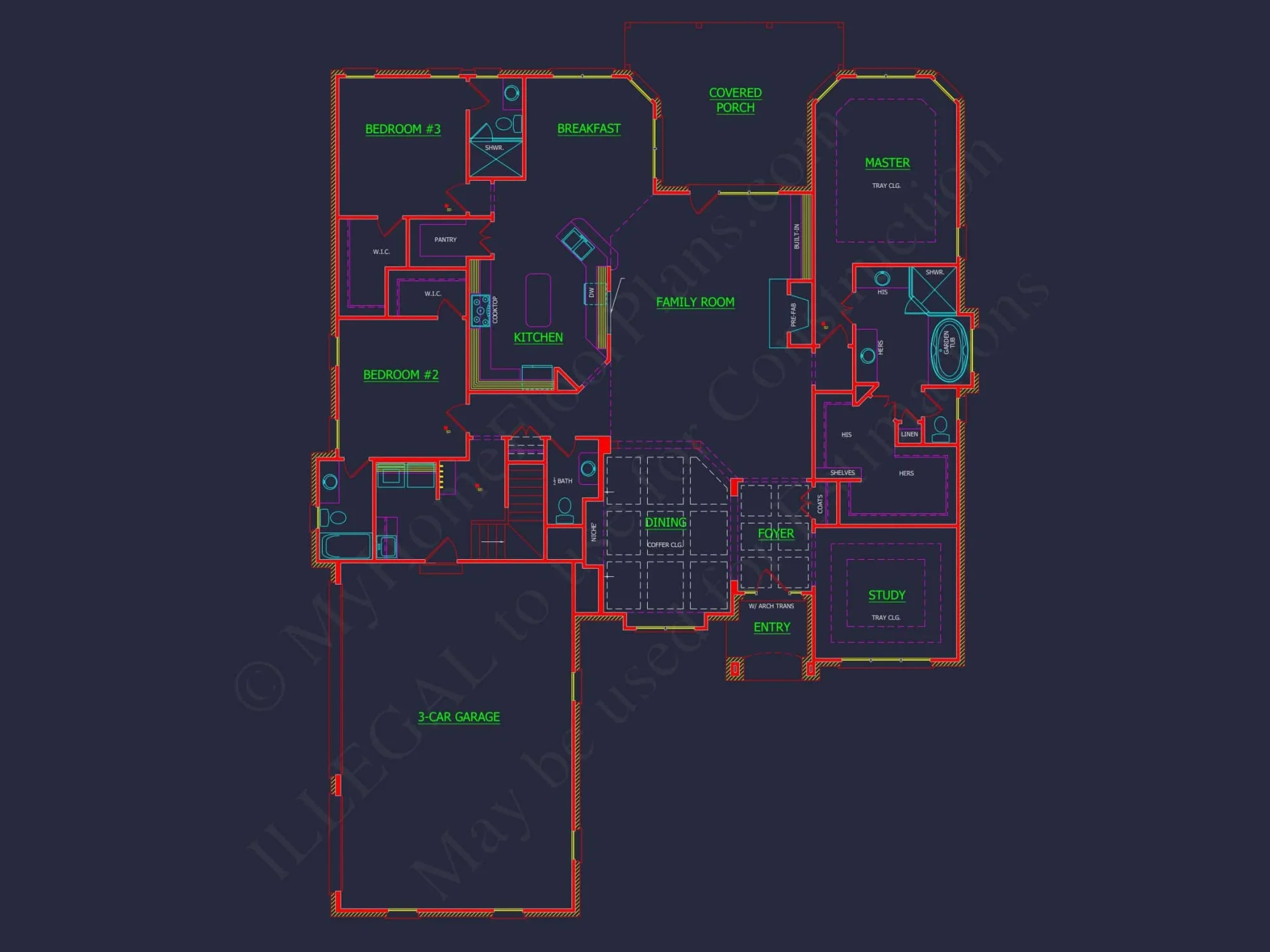 Spacious house Floor Plan with Blueprints and Modern Designs