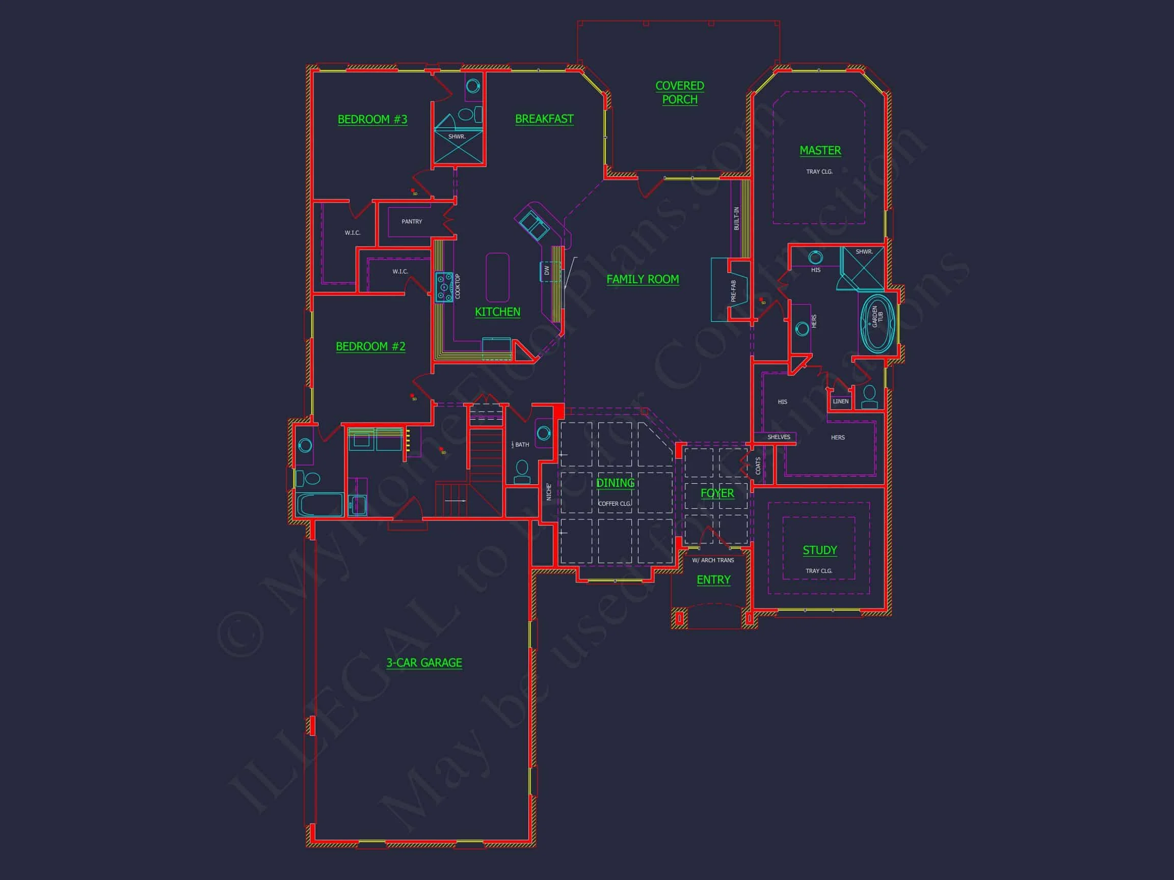 Spacious house Floor Plan with Blueprints and Modern Designs
