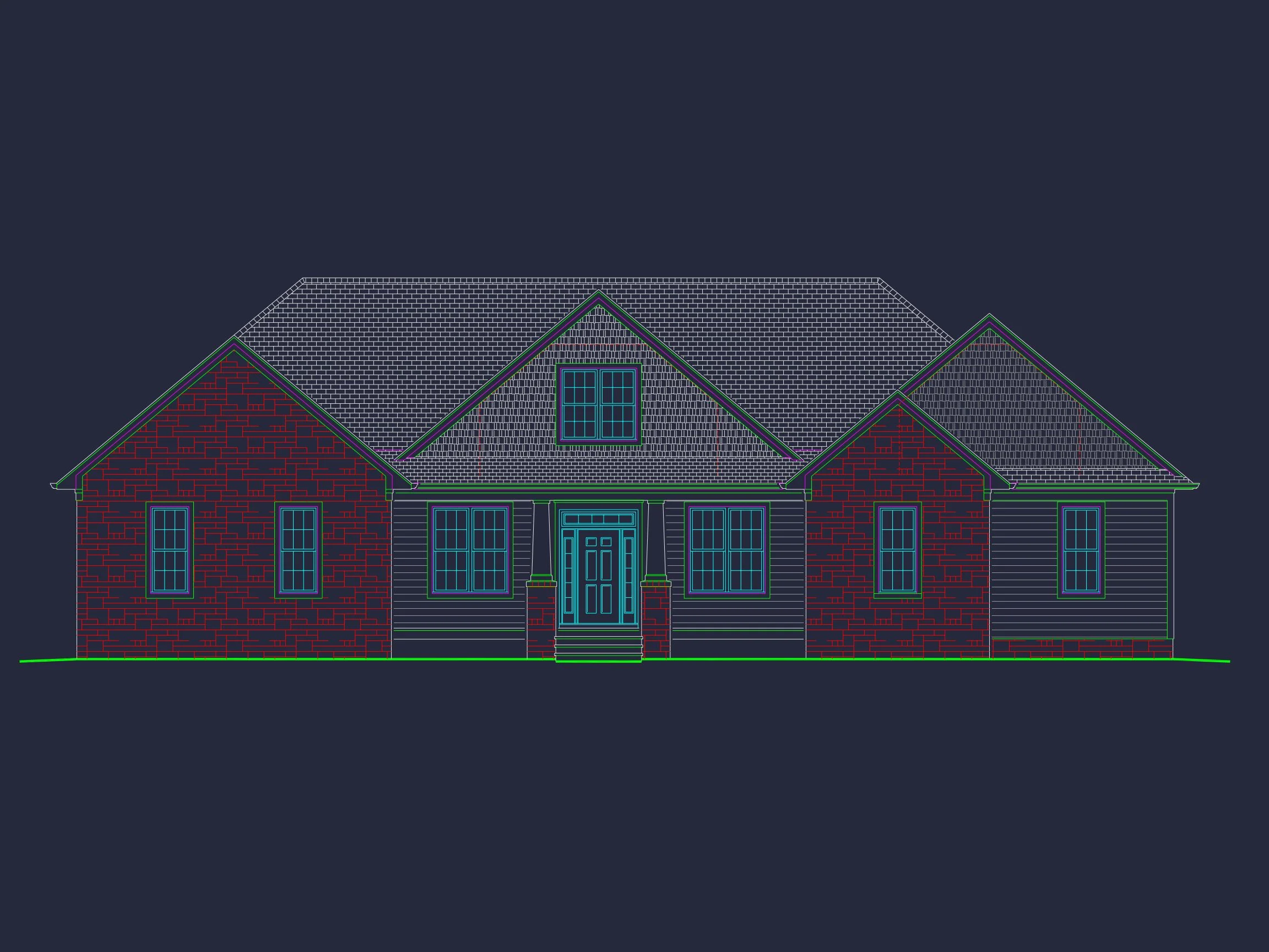 13-1267 HOUSE PLAN - Spacious Craftsman House Plan with 1.5 Floors and CAD Designs 5 Spacious Craftsman house Plan with 1.5 Floors and CAD Designs