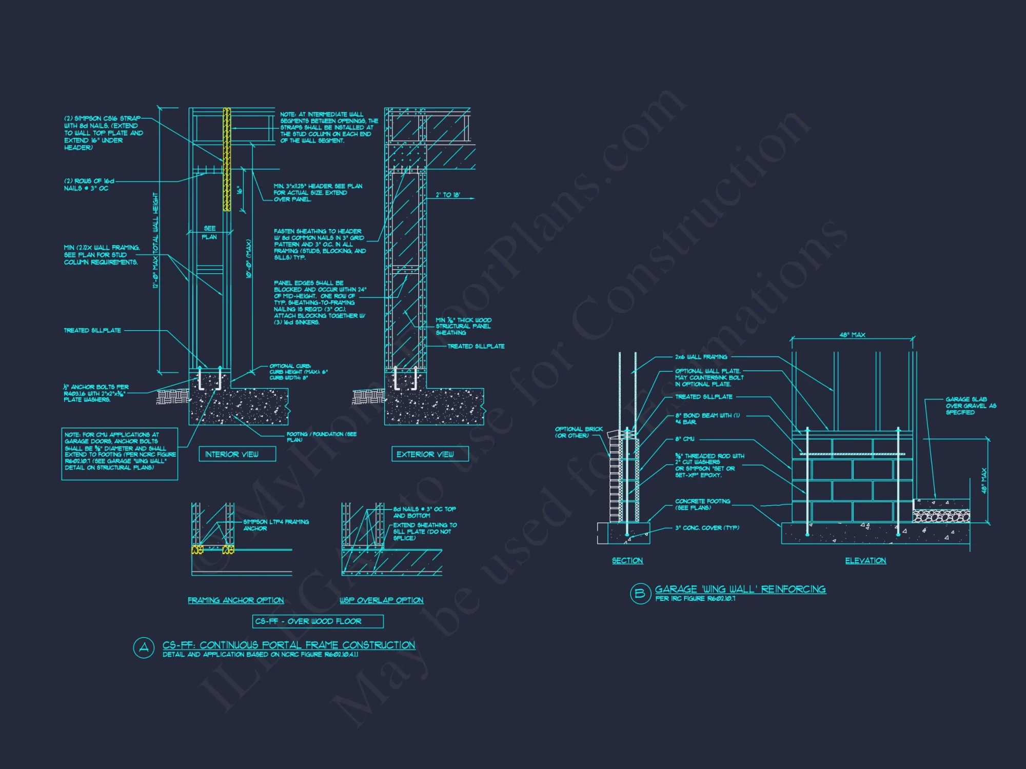 Customizable house Floor Plan with CAD Blueprints and Designs